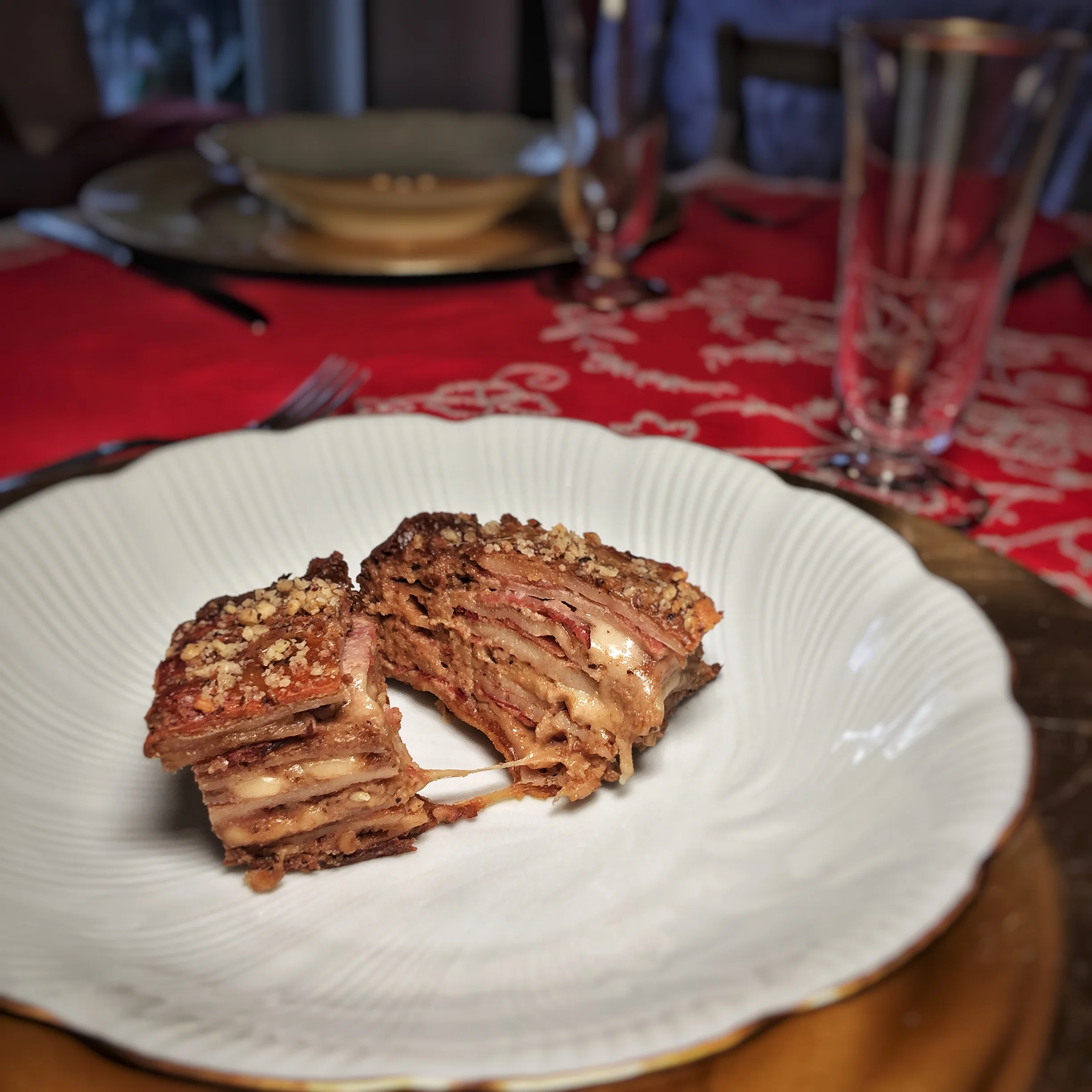 Crespelle with walnuts