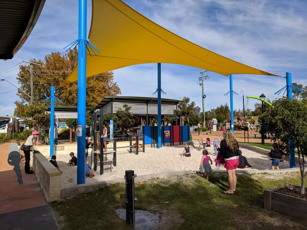 Sand pit area