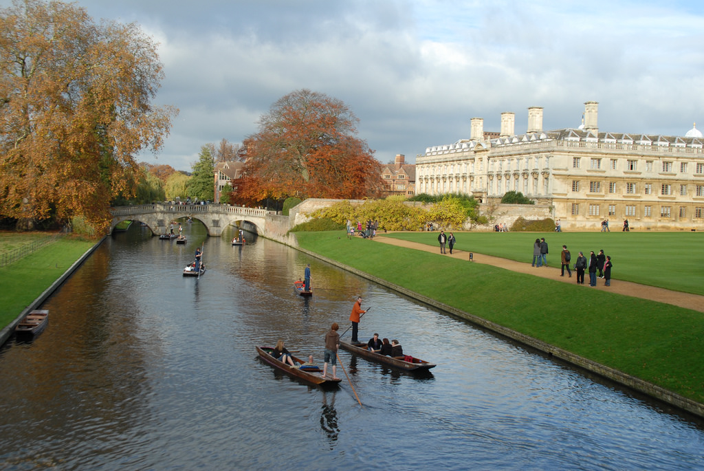 Punting in Cambridge, UK