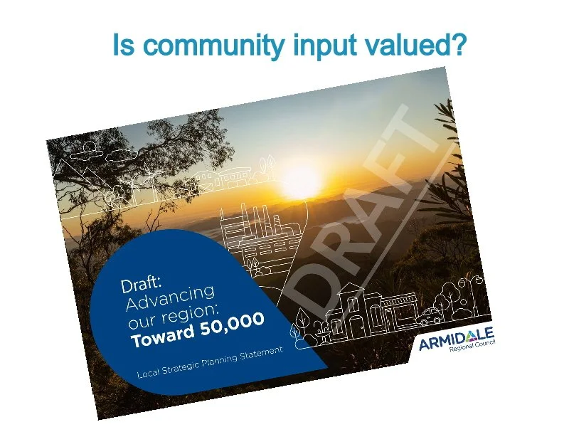 Wondering if community comments on Council's Strategic Plan are valued ...