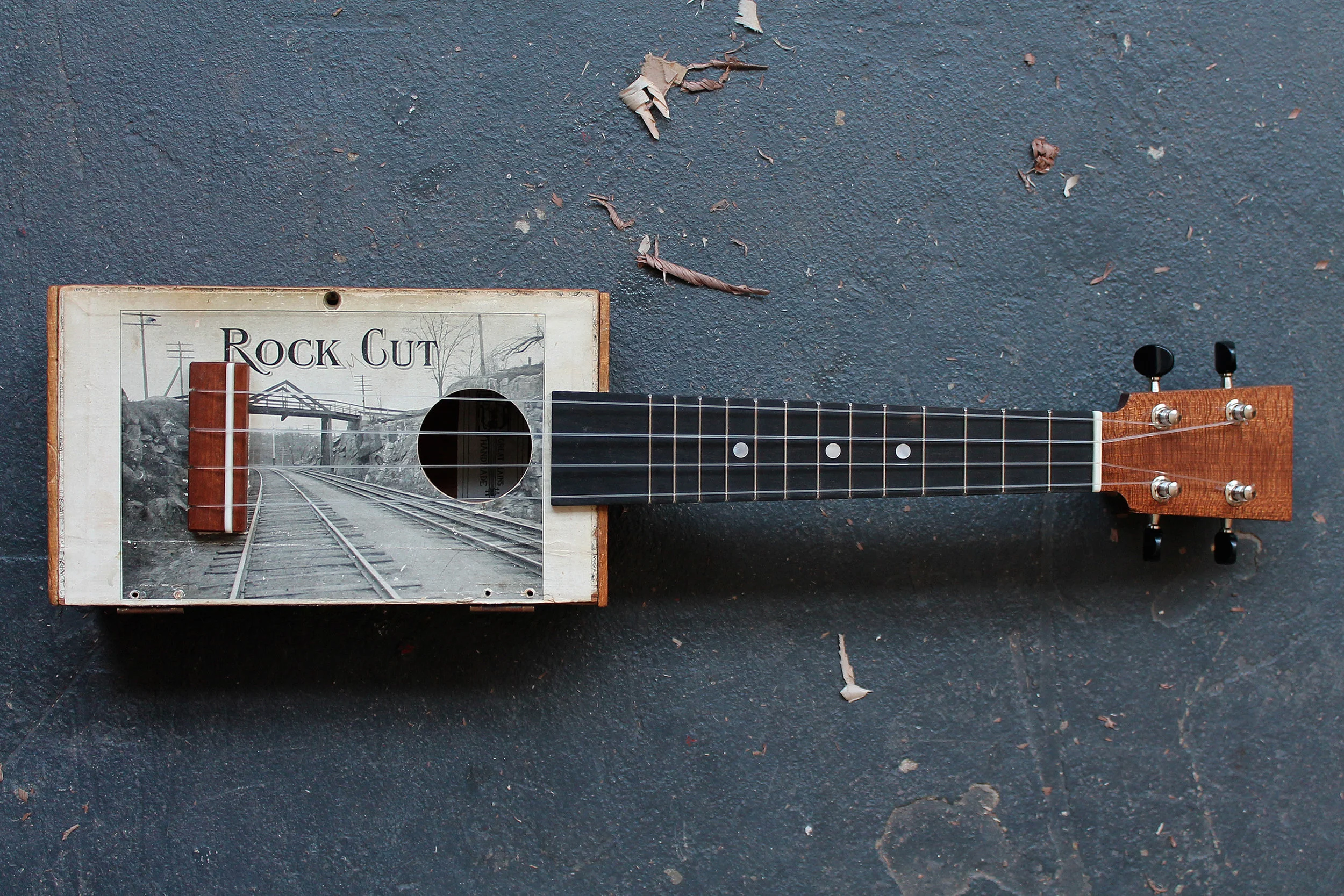 Rock Cut Cigar Box Ukulele