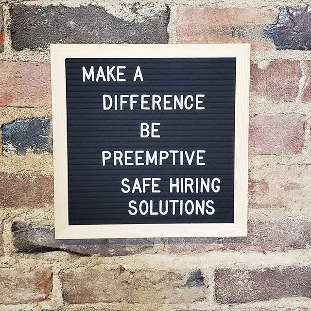 Are you taking the correct steps to protect your business before something happens? Take a preemptive approach.
Run a background check today. *
*
*
*
*
#PreemptiveSecurity #Safety #Security #BackgroundChecks #Police #VisitorManagementSystem #SafeHiringSolutions #SafeVisitorSolutions #TrustedRiskManagement #SecurityAssessments #ArrestMonitoring