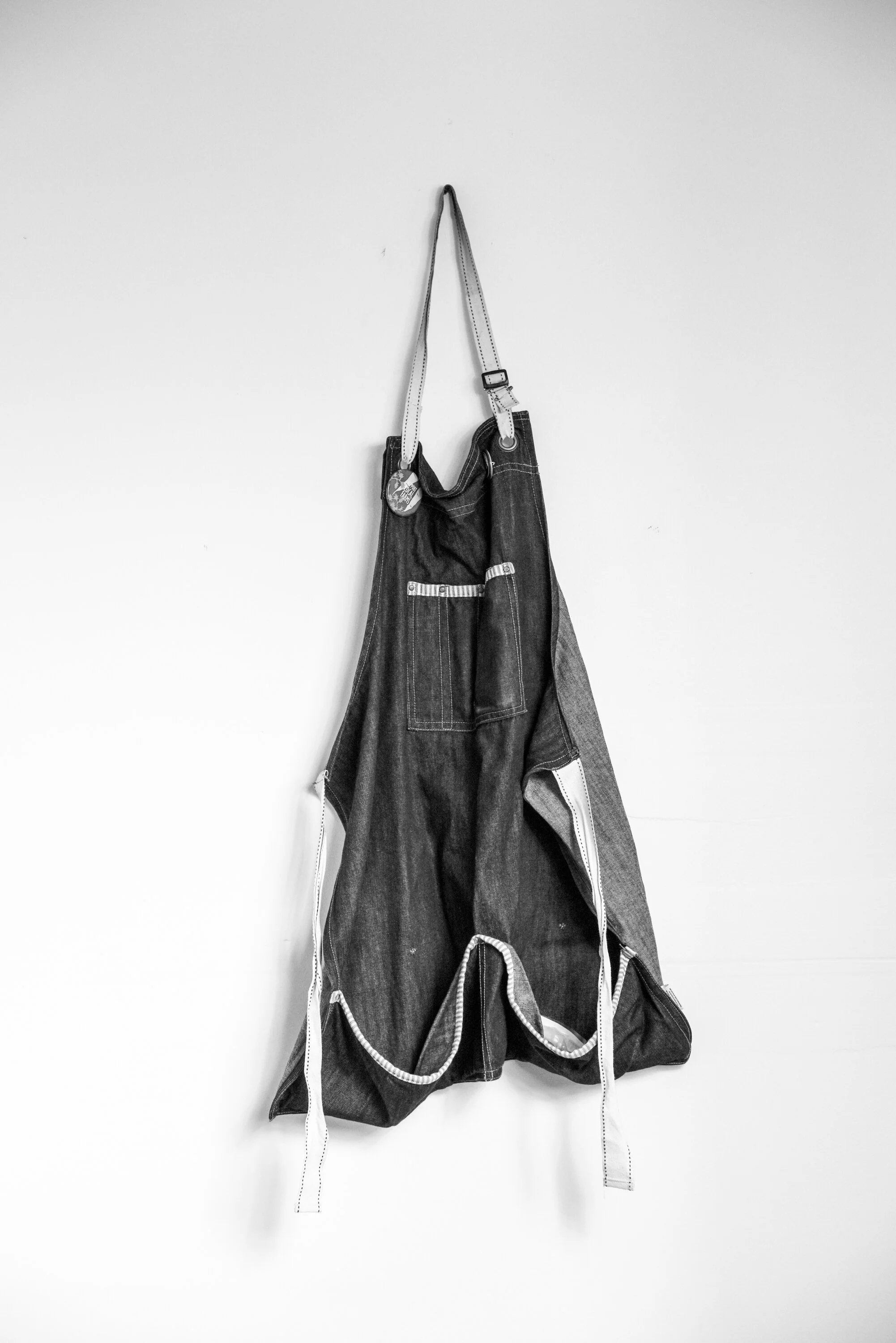 Aprons are versatile and used in a variety of jobs. Alexis Jenssen says she couldn’t manage the market without this trusty lightweight denim apron. Photo and styling by Megan Crist.