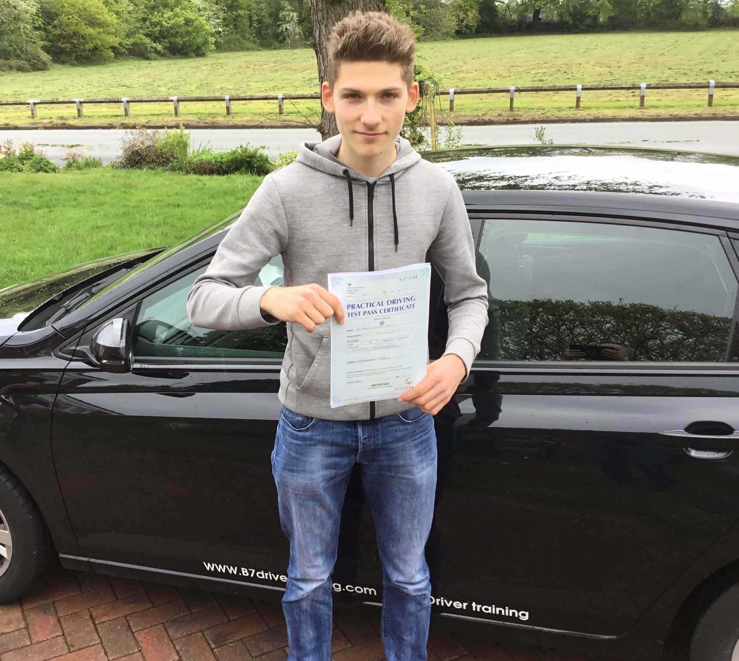Lawrence passed his driving test 1st time @Macclesfield DTC in May with 3DF