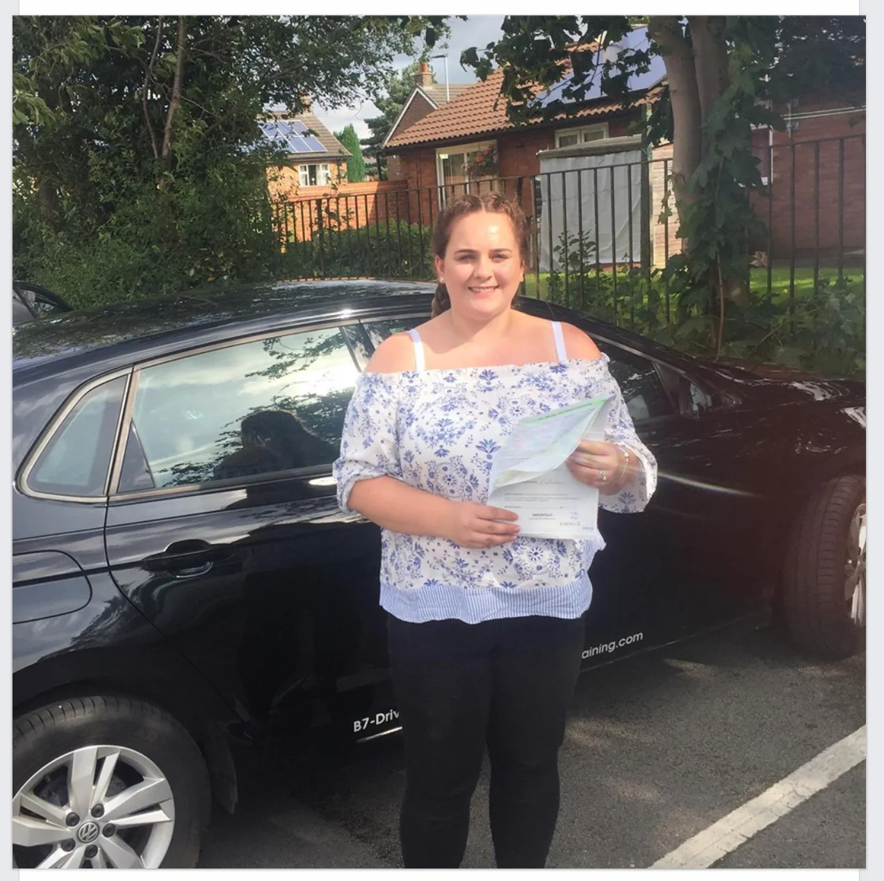 September ’19 Chloe passed her driving test 1st time @Warrington DTC with 3DF