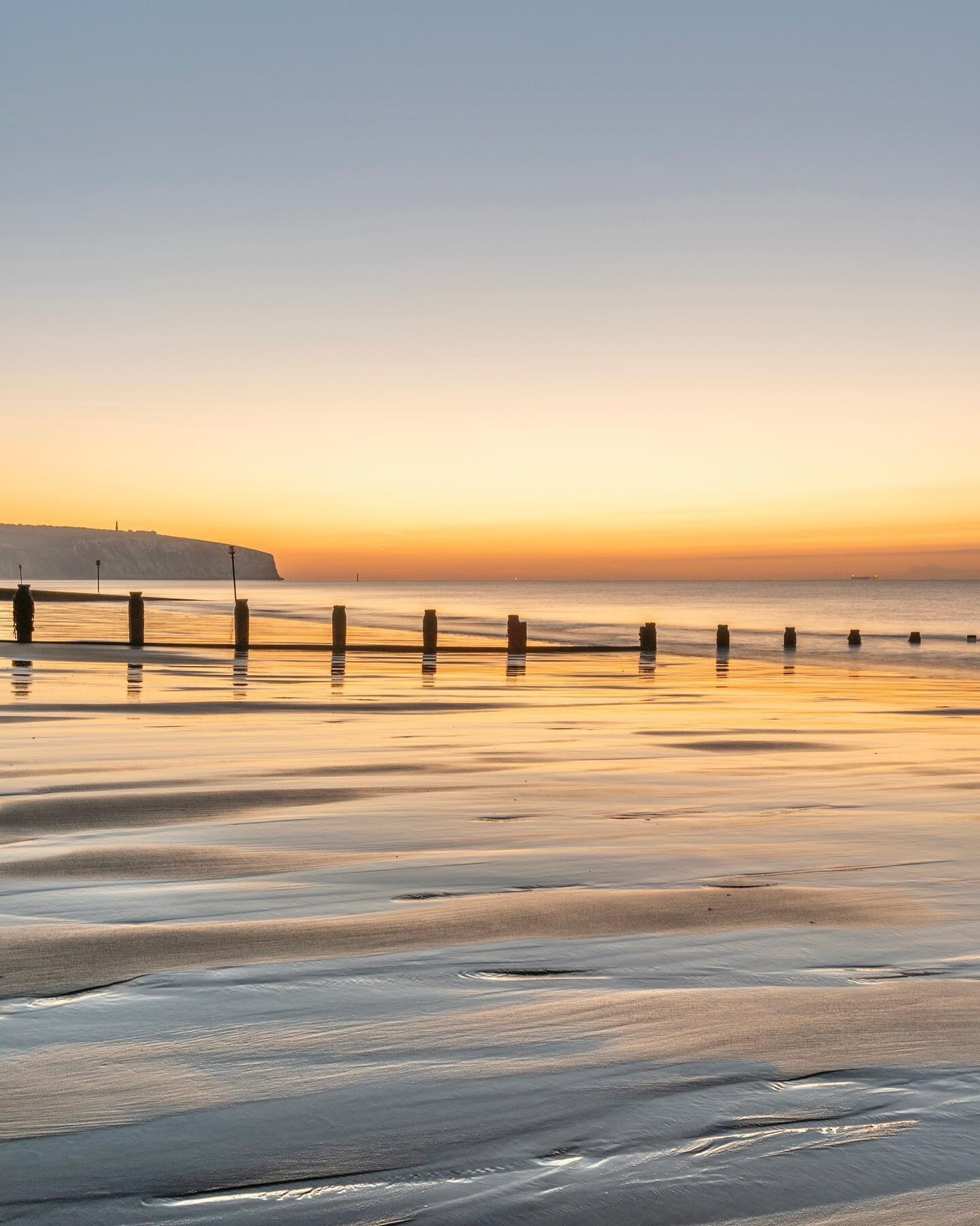 Sunrise at Sandown in the Isle of Wight
