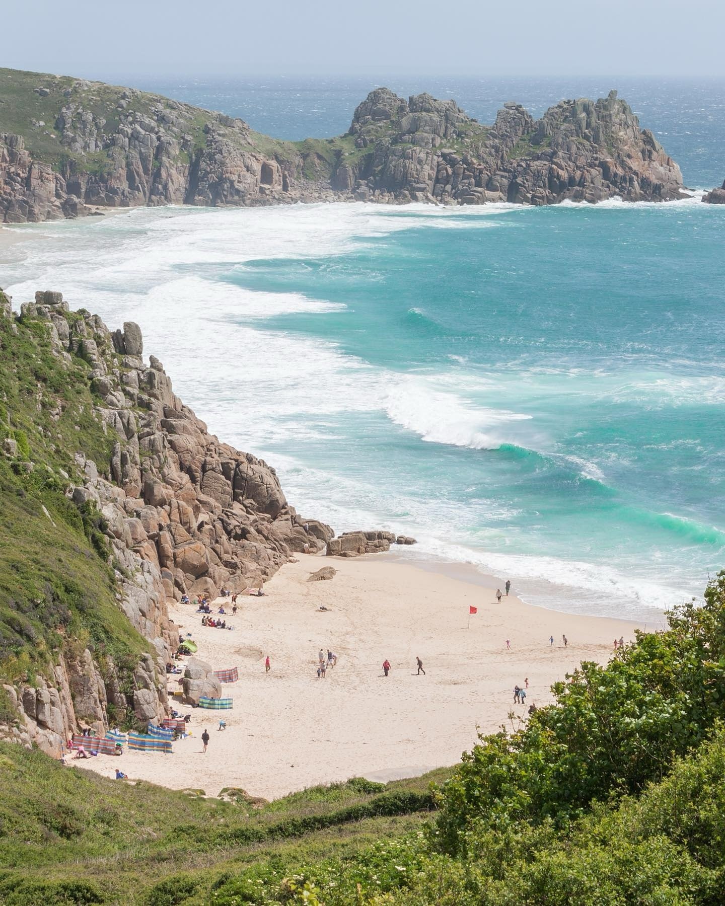 One of my favourite beaches, beautiful Porthcurno