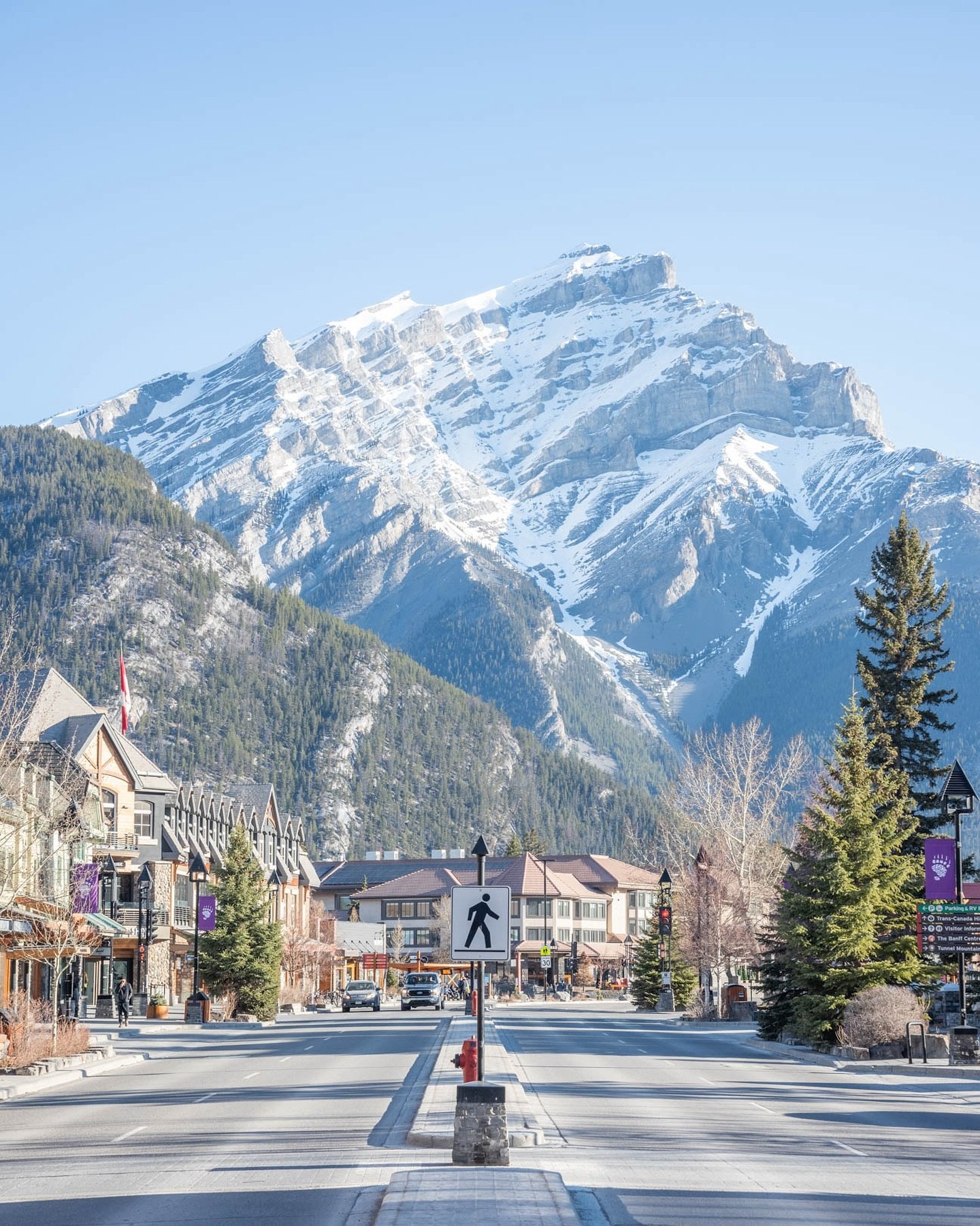Located in the heart of the Canadian Rockies, Banff Avenue is a picturesque thoroughfare that stretches through the charming town of Banff, Alberta.

It is lined with quaint shops, restaurants, and surrounded by breathtaking scenery, with Cascade Mou
