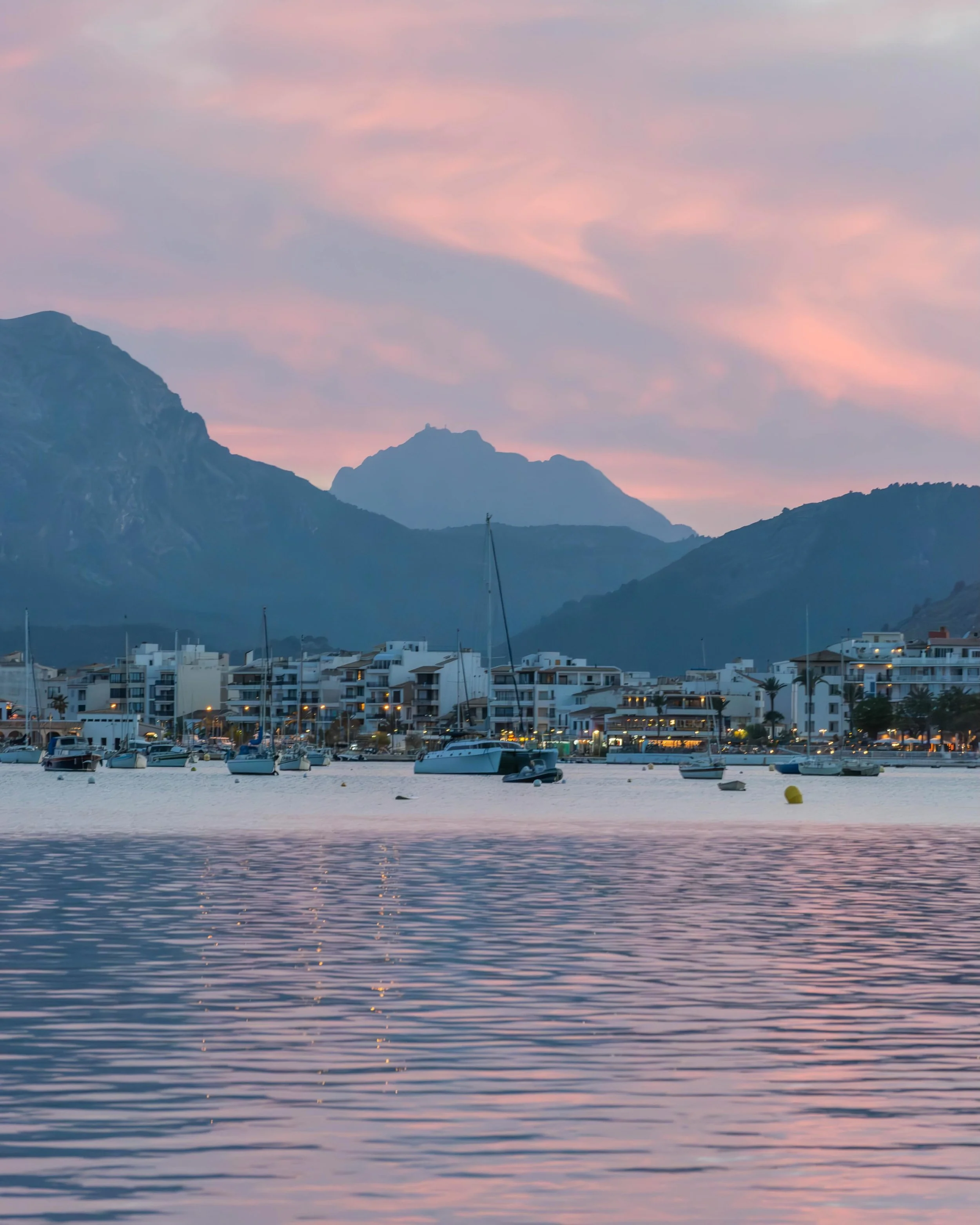 Sunset across the Bay of Pollensa