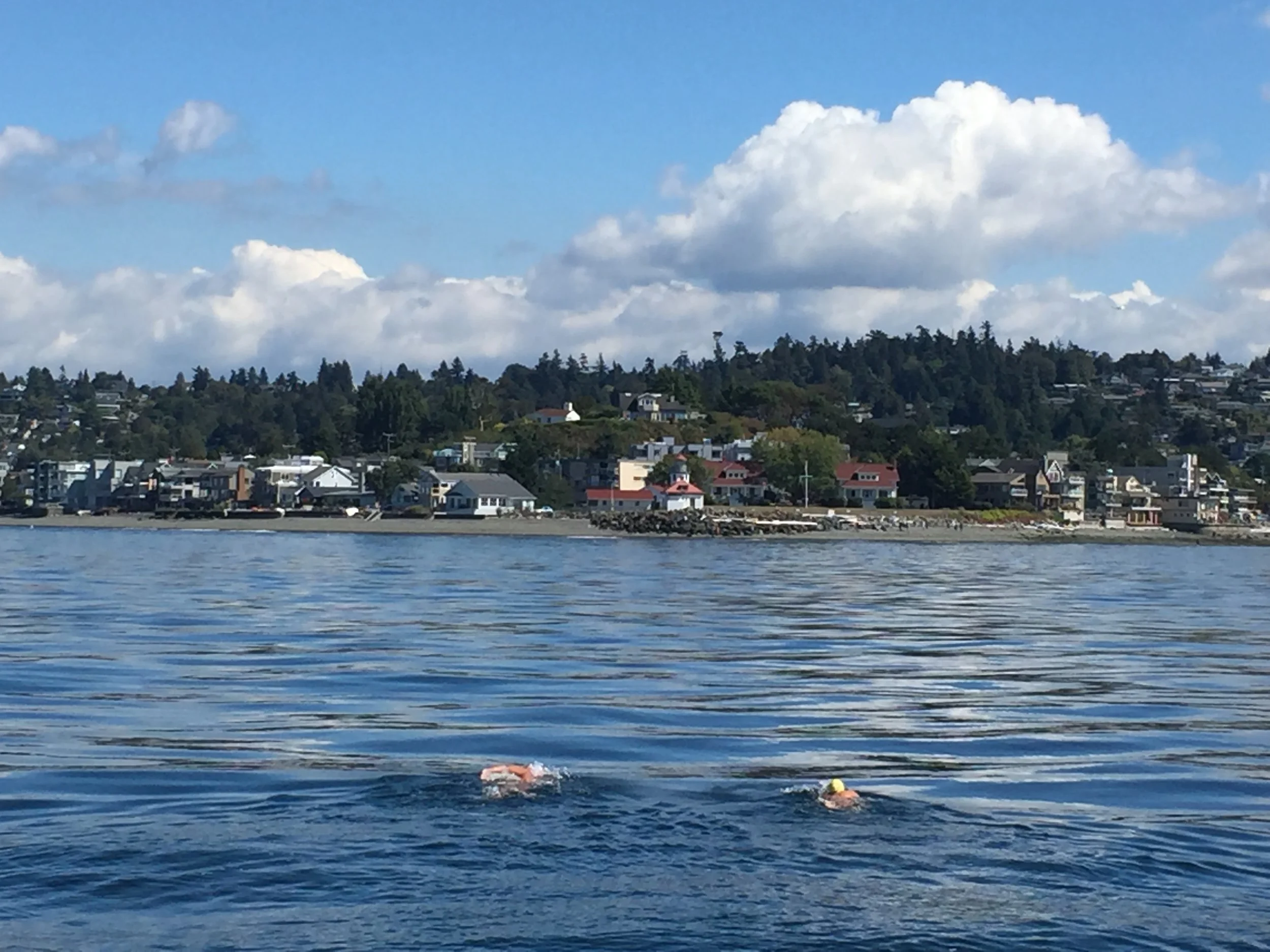 Erika Norris finishing the Amy Hiland swim - 2016 