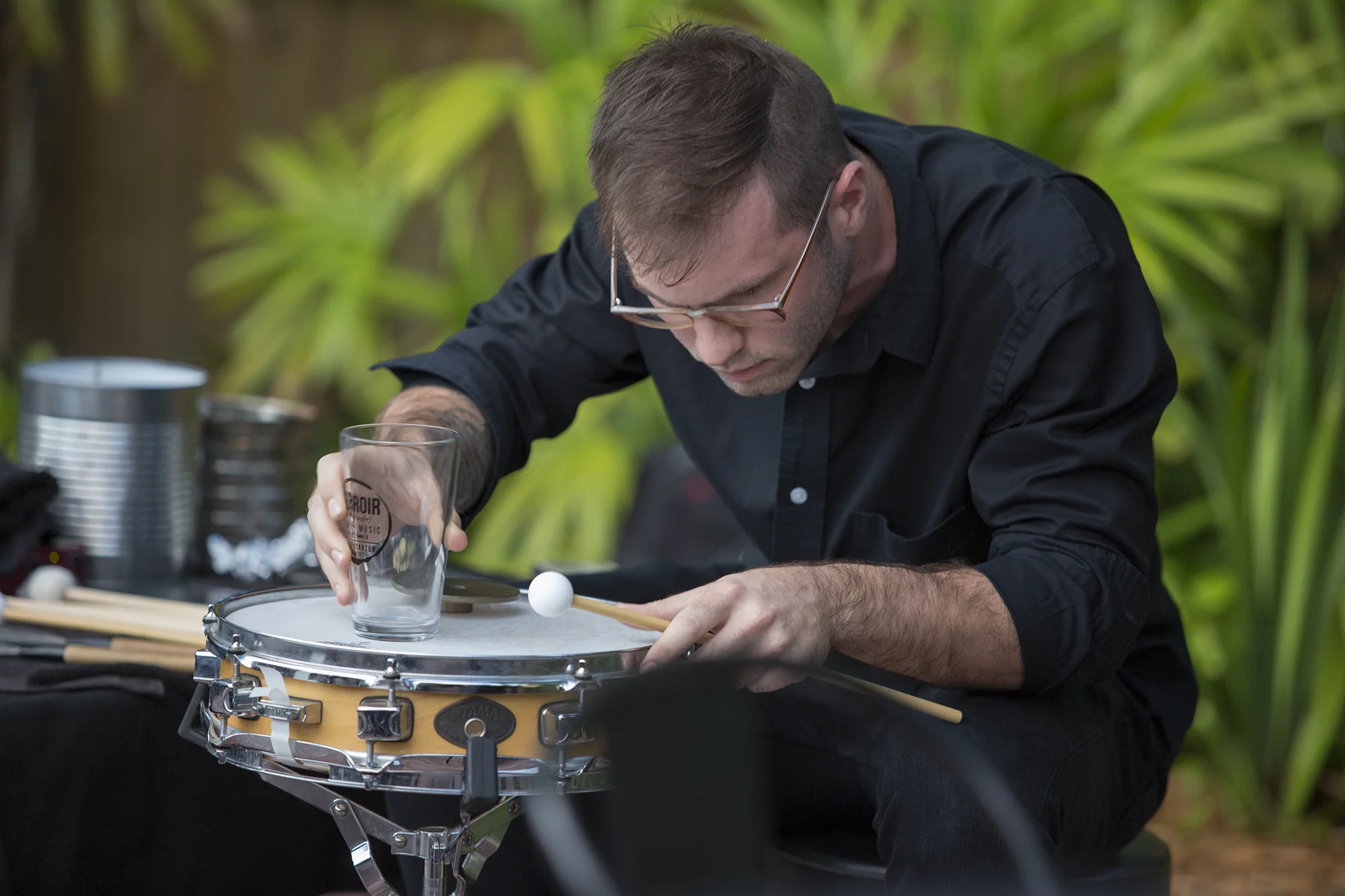 Sean Hamilton performing during Terroir001. Photo credit: Daylina Miller