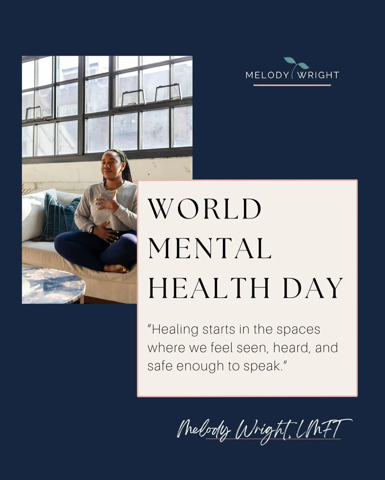 Life feels heavy for so many right now. 

And if you&rsquo;ve been moving through your days feeling exhausted, anxious, emotionally fatigued, or just burnt out, I understand.

World Mental Health Day is a reminder that mental health is health.

It&rs