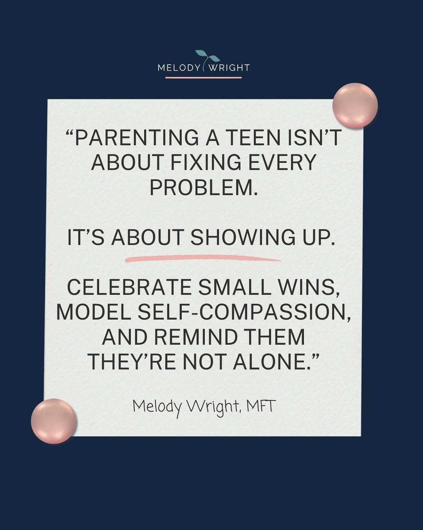 Parenting a teen can feel like walking a tightrope between wanting to protect them and also needing to let them figure things out.
And sometimes, it’s easy to forget that showing up is enough.
I want you to remember…
🌞 You don’