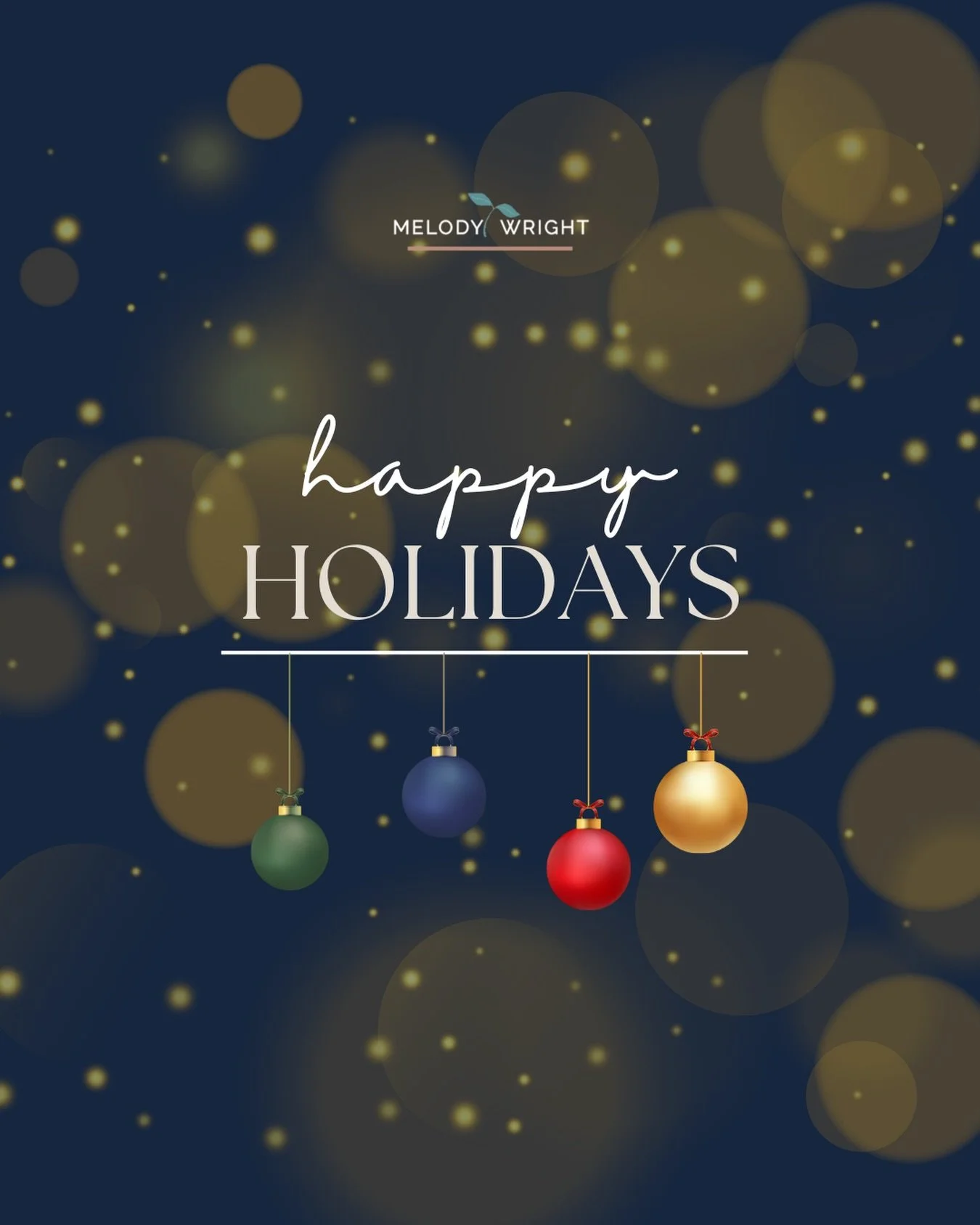 Happy Holidays from our team to you! ❄️

We hope this season brings you moments of rest, connection, and the kind of calm that reminds your nervous system it&rsquo;s safe to slow down.

Thank you for being part of our community.

#happyholidays #holi