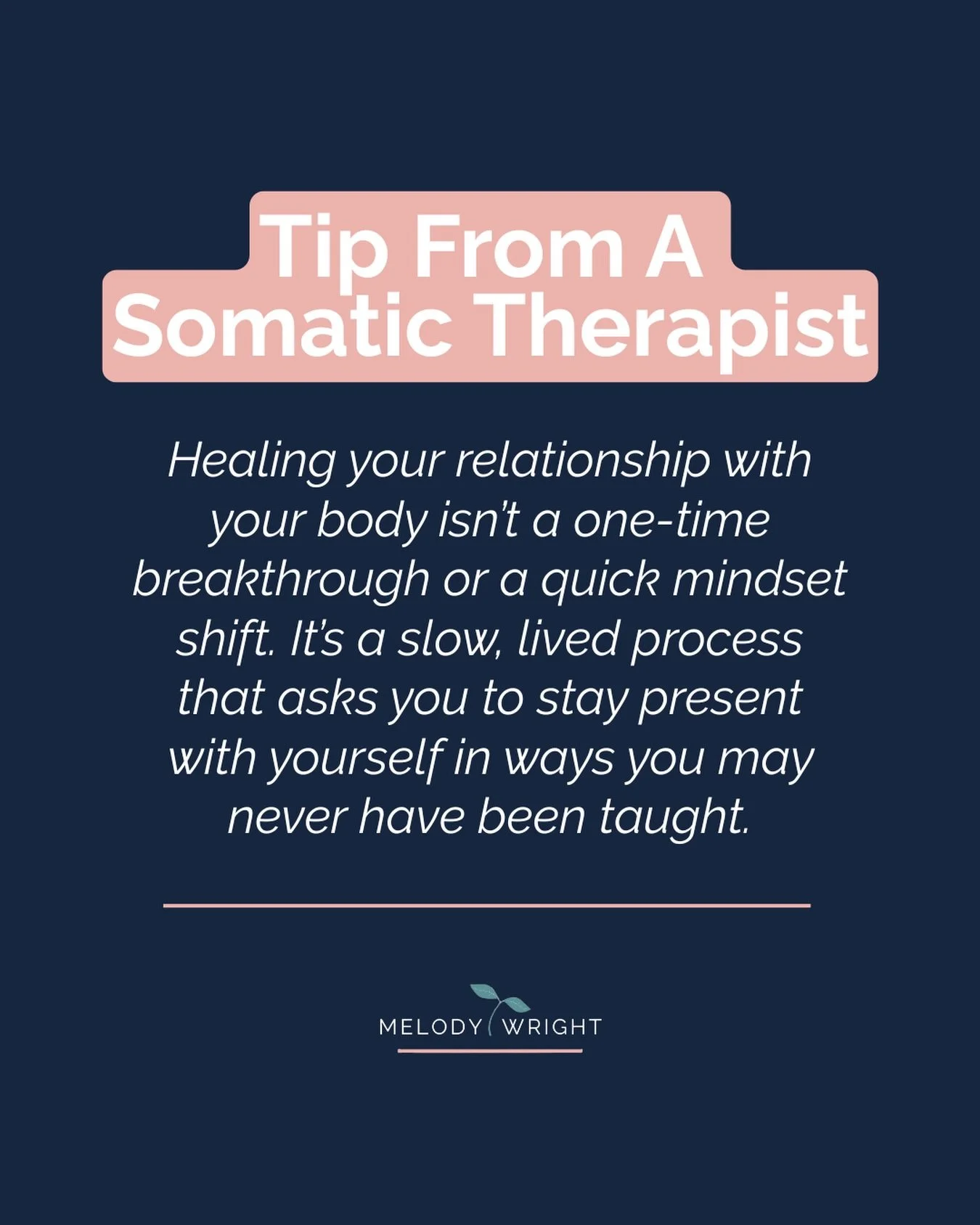 Psst..I have a secret&hellip;

Did you know that just because it&rsquo;s taking time, doesn&rsquo;t mean you&rsquo;re doing it wrong?

Healing your relationship with your body isn&rsquo;t about quick fixes or sudden breakthroughs,  even though that&r