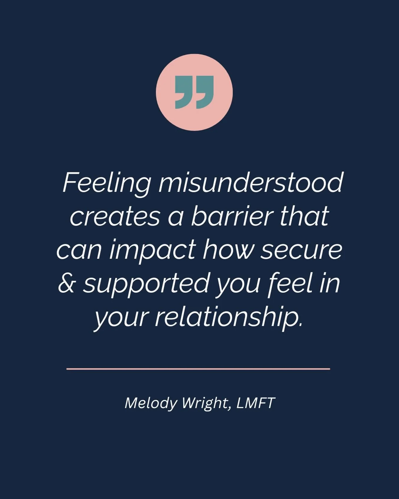 It&rsquo;s hard when it feels like your partner just isn&rsquo;t getting you.

Feeling misunderstood isn&rsquo;t just frustrating, it can run deeper. It touches your sense of emotional safety and connection.

It can feel like you&rsquo;re living in t
