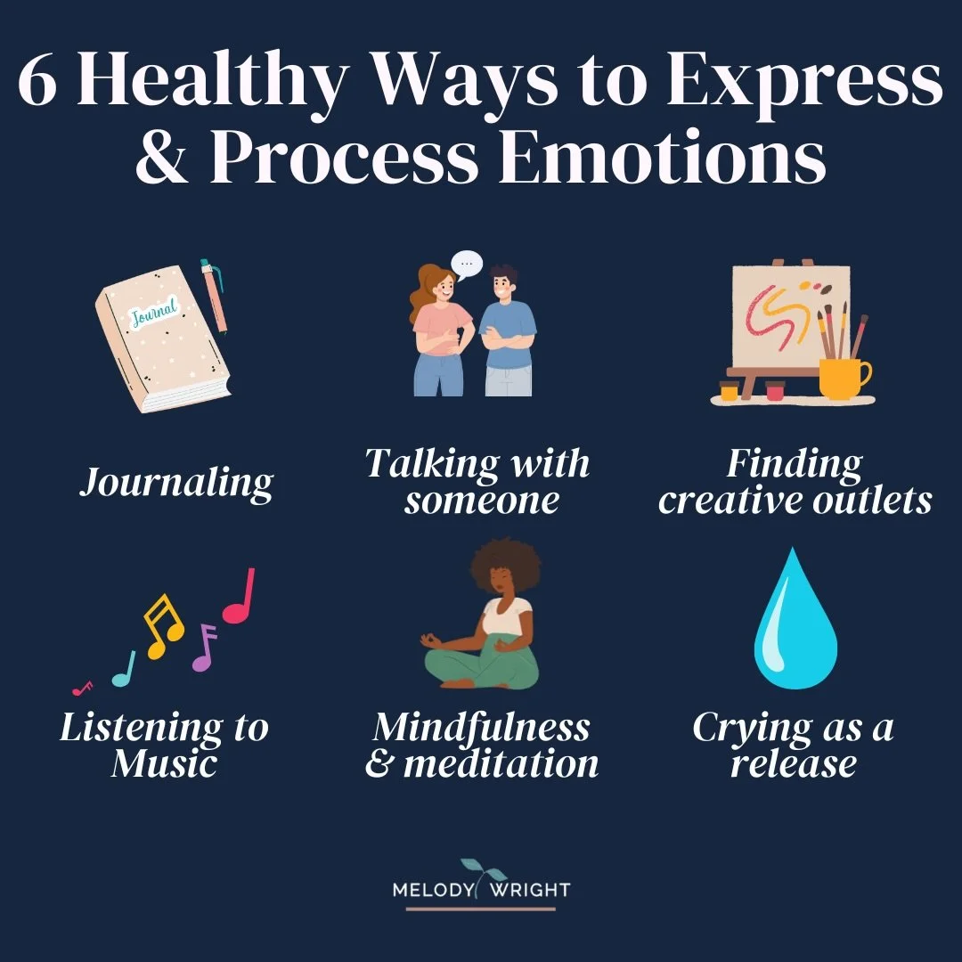 Do you ever feel like you&rsquo;re carrying so much but don&rsquo;t know how to let it out?

Processing and expressing emotions can feel challenging, especially if you were never taught how.

There are healthy ways to work through your feelings, and 