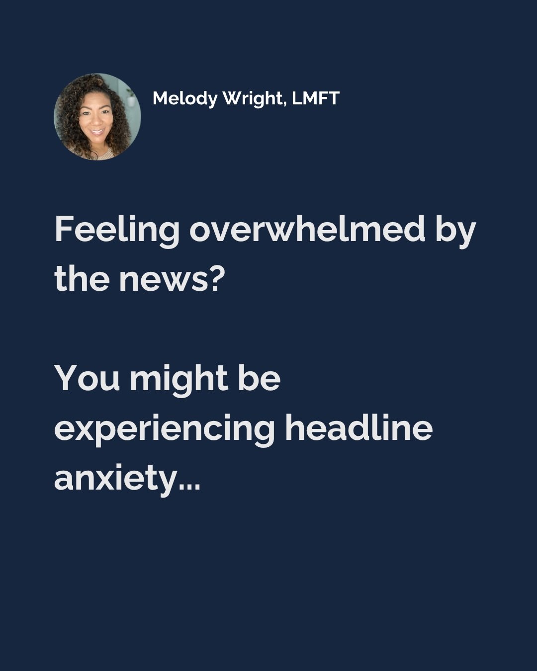 If the news has been feeling like too much lately, that&rsquo;s not just in your head.

Constant updates. Heavy headlines. One crisis after another.
It&rsquo;s a lot for any nervous system to hold.

You might notice yourself feeling tense, restless, 
