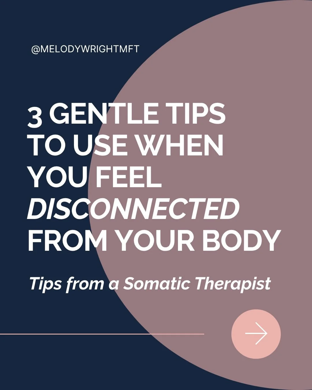 If you&rsquo;ve ever felt numb, checked out, or like you&rsquo;re just going through the motions,  this post is for you.

Disconnection from your body can happen for so many reasons&hellip;stress, overwhelm, trauma, or just the weight of trying to ho