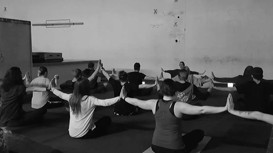 Our meditative yoga workshop after Dan's passing last year.