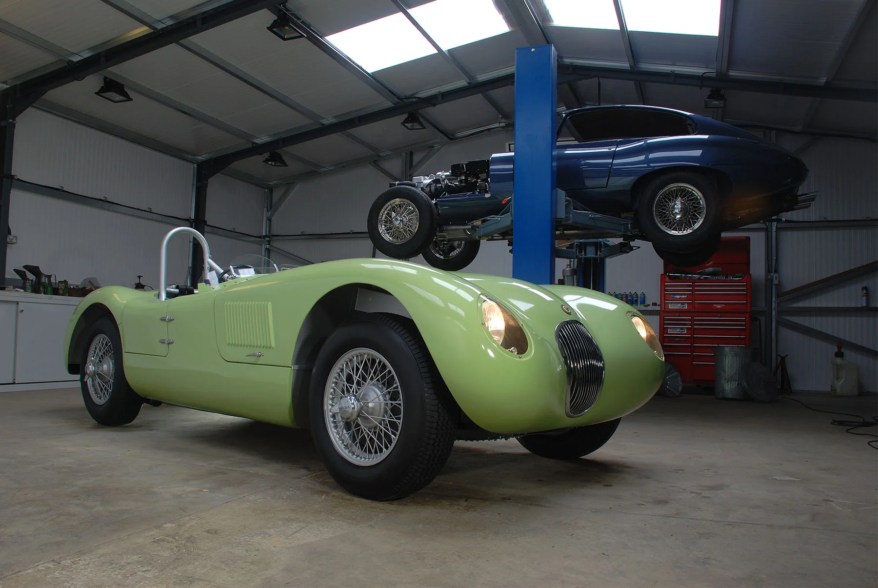 Sayer Jaguar build at M&C Wilkinson workshop