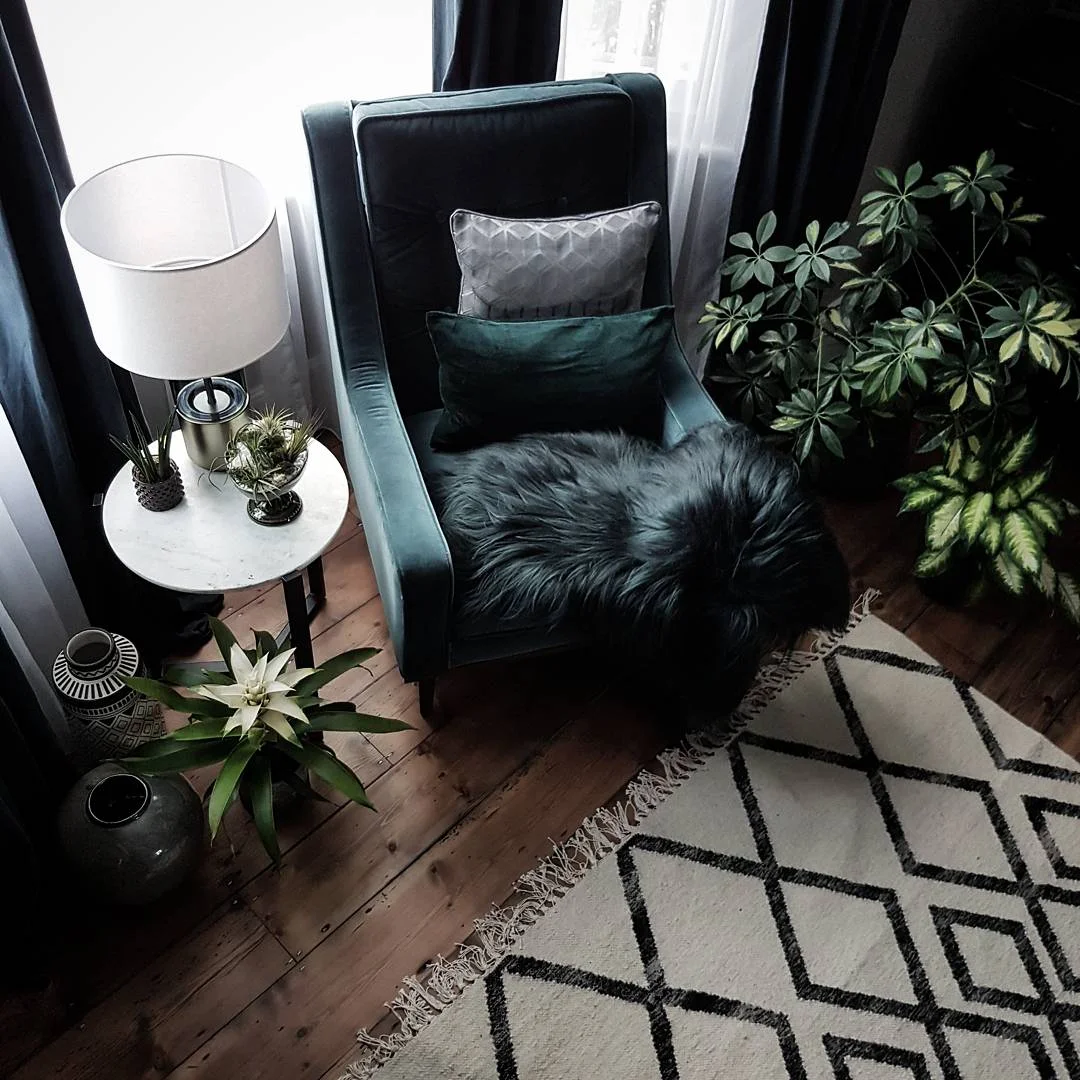 Chair - Made.com ...... Sheepskin - Cowboykate ....... Vases - Abigail Ahern