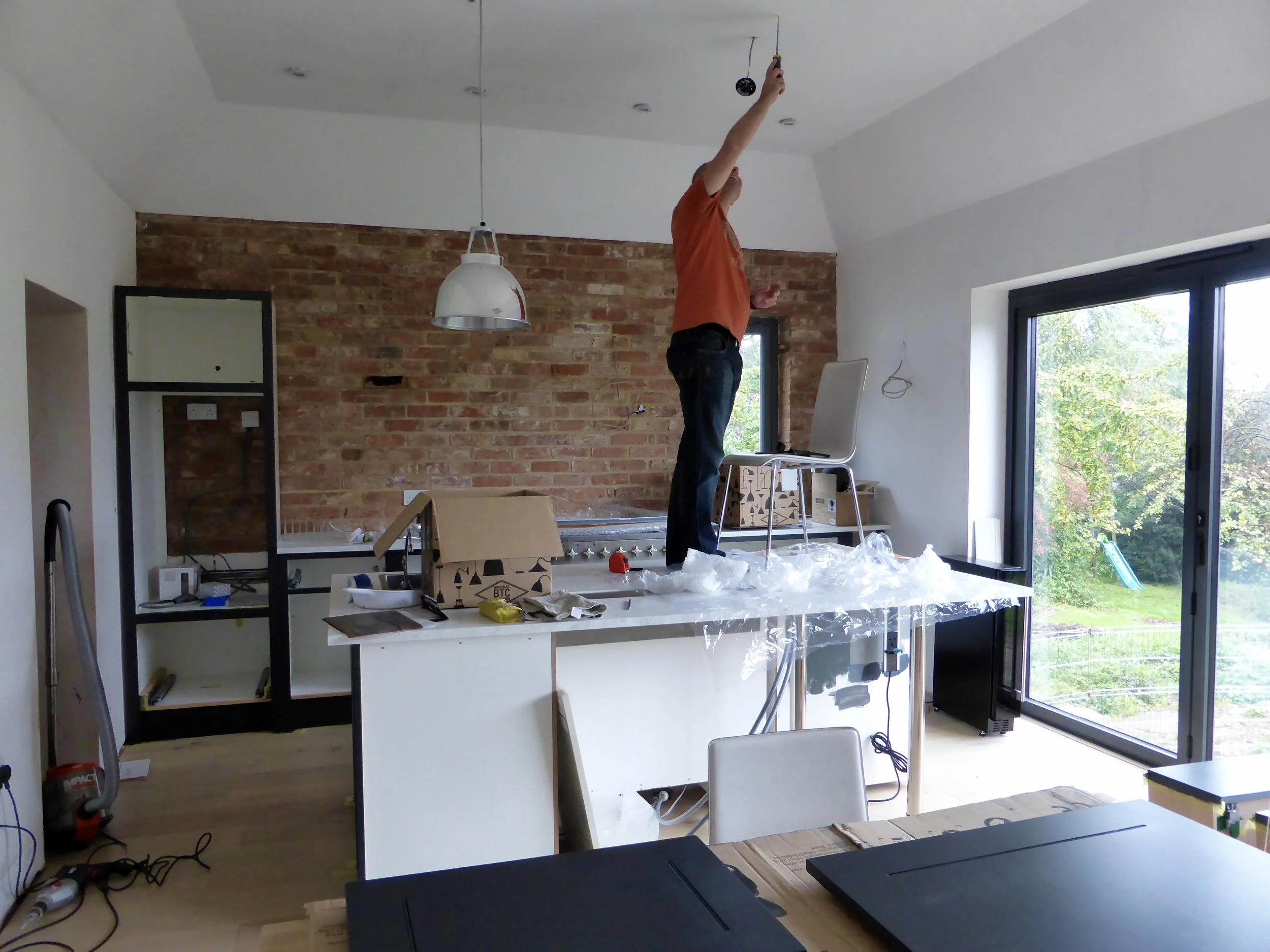 Jim fitting the Original BTC pendants.....