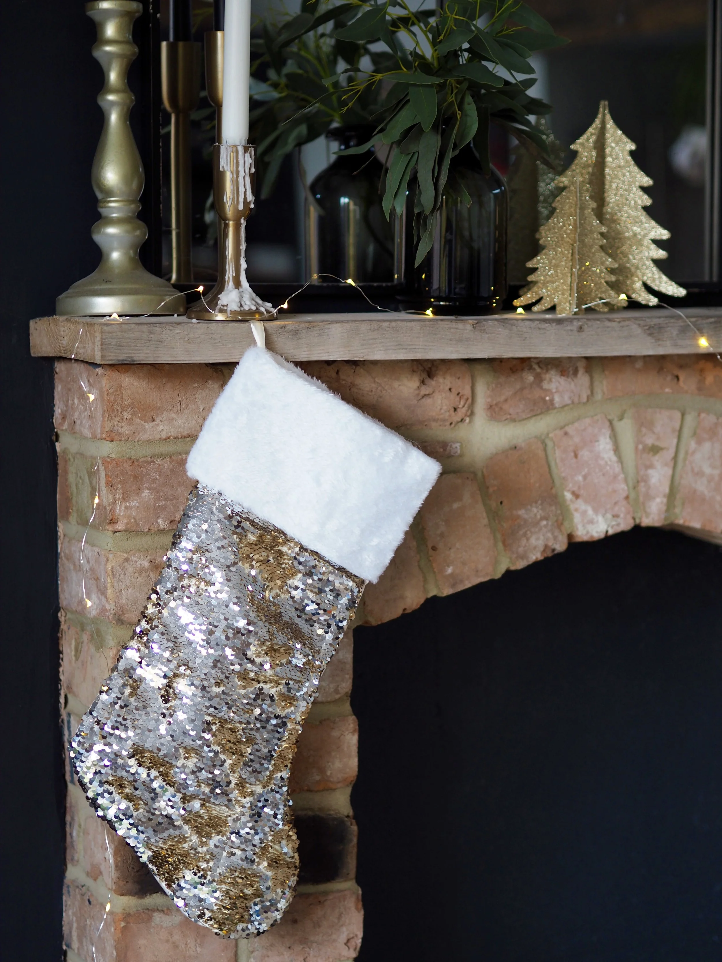 I love the combination of silver and bronze sequins on this christmas stocking…. Glitzy & Glamorous Sequin Stocking - Silver & Bronze