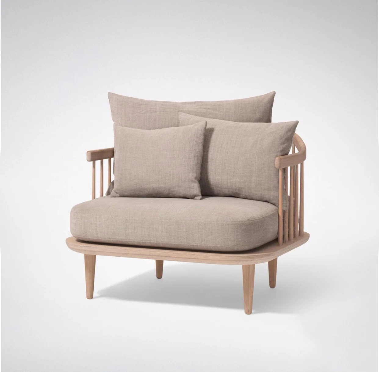 & Tradition FLY Chair SC1 White Oiled Oak - Hsuseology £2,140