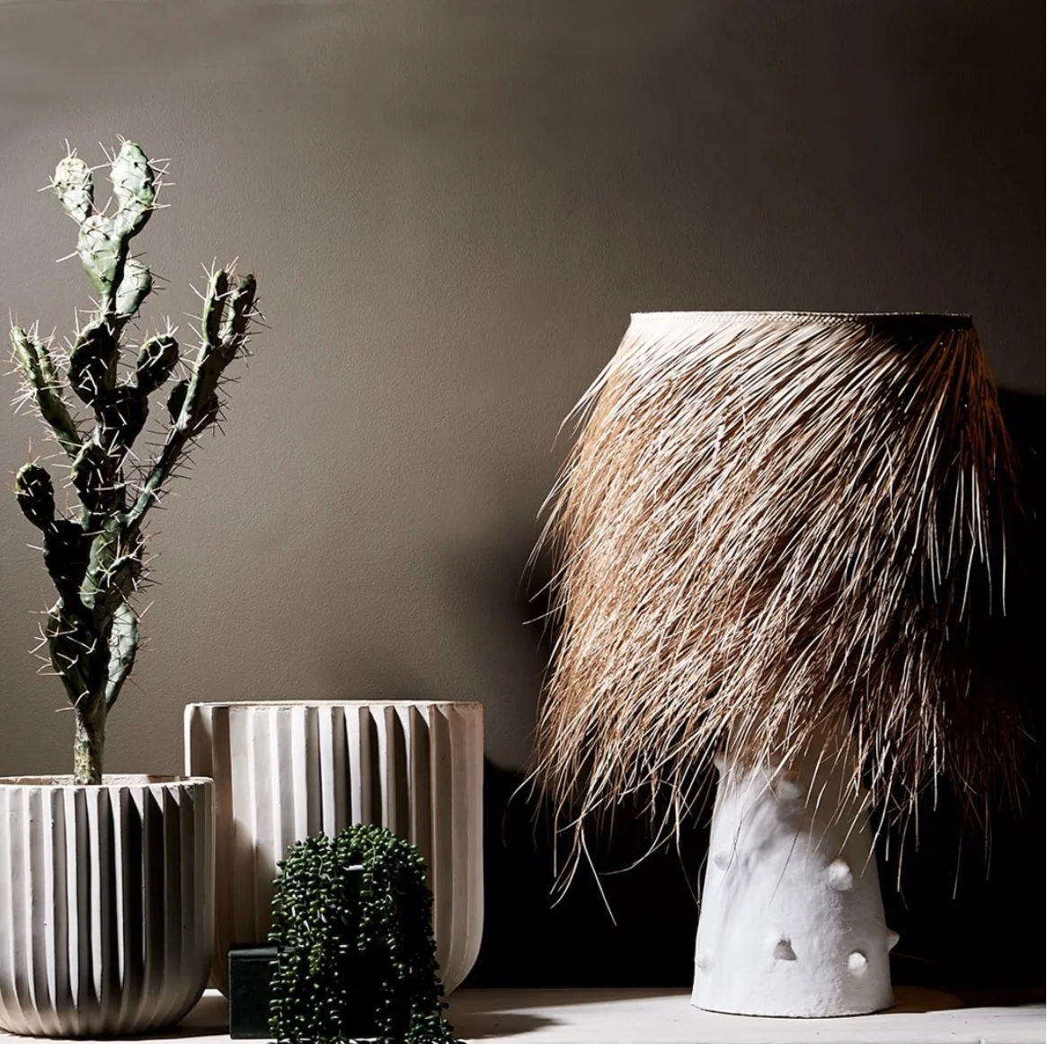 SHAGGY PALM LAMP - Abigail Ahern £450