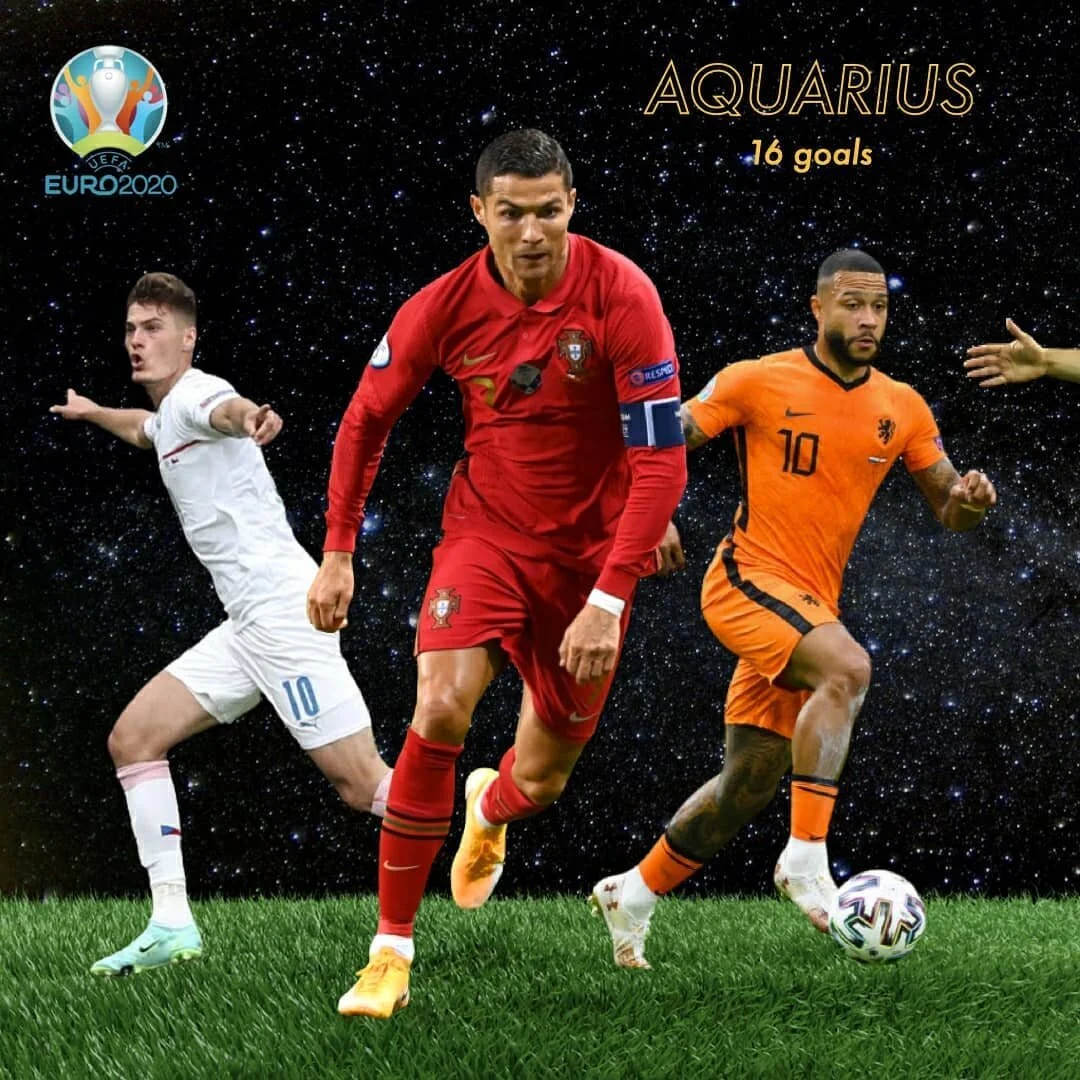 ⚽️ Best group stage scorers

♒ Aquarius &bull; 16 goals
♎ Libra &bull; 10 goals
♐ Sagittarius &bull; 9 goals
♌ Leo &bull; 8 goals
♊ Gemini &bull; 7 goals
♓ Pisces &bull; 7 goals
♉ Taurus &bull; 6 goals
♑ Capricorn &bull; 6 goals
♍ Virgo &bull; 5 goal