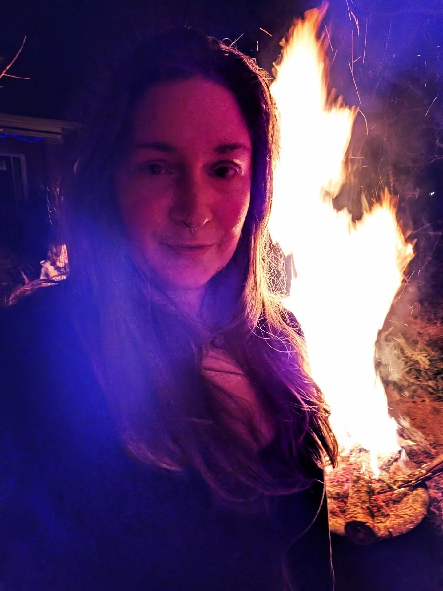 Stepping into my power 
means stepping into the fire.

I find there that I am not alone,
remembering I am held by everything.

Endless love emanates when I trust in this,
a current running toward itself,
fountain of possibility.

May we all find
a pa