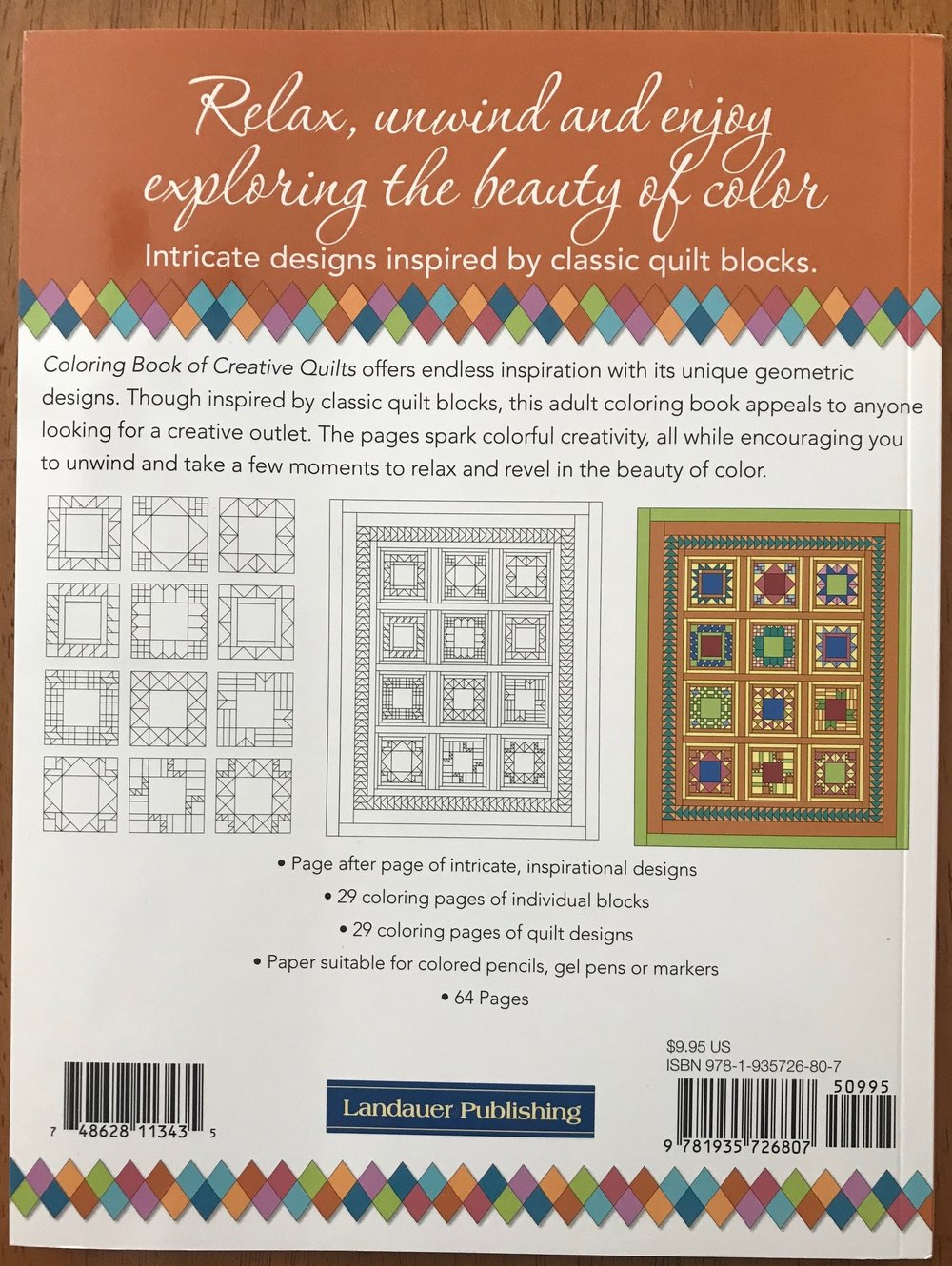 Download Coloring Book Of Creative Quilts Patterns From Grandma S Trunk