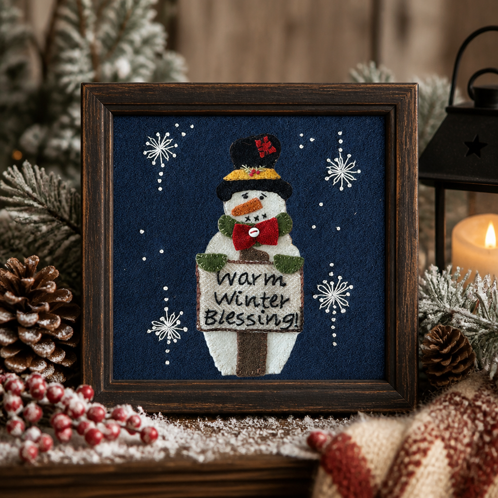 Winter Kindness Wool Appliqué ePattern