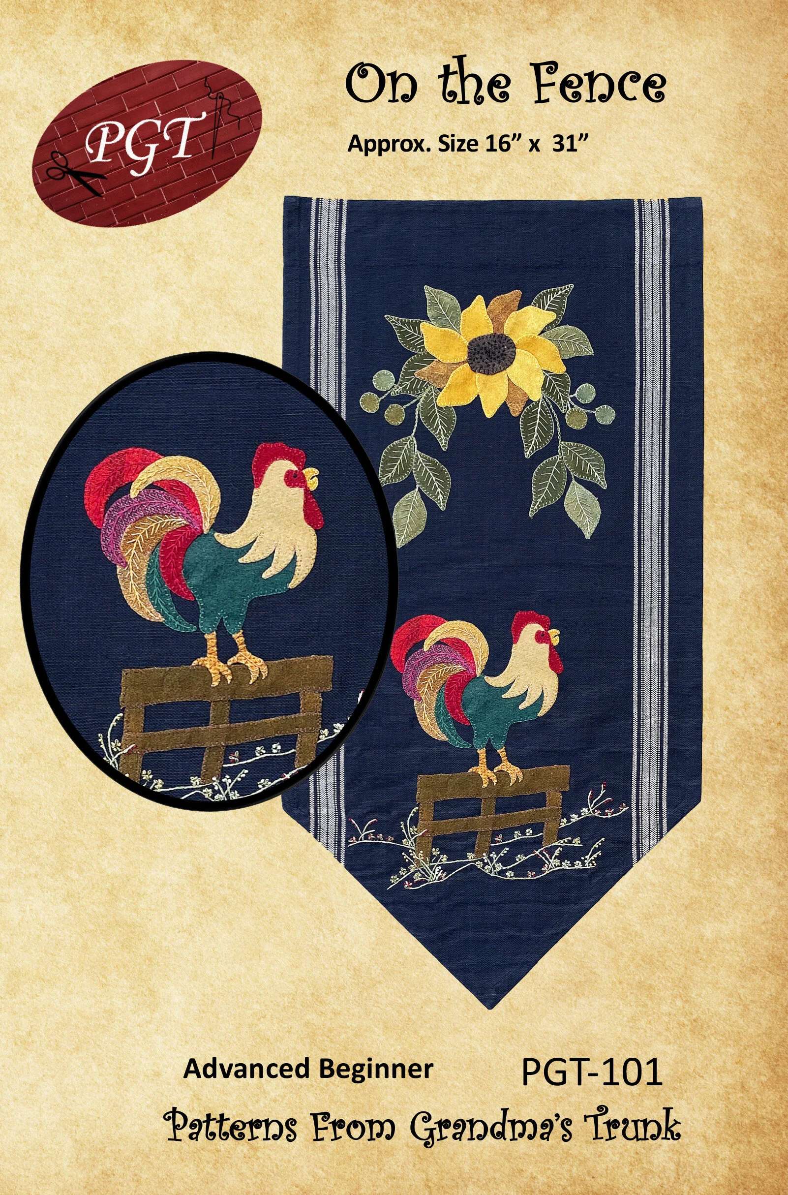 On The Fence Wall Hanging Pattern PDF Download