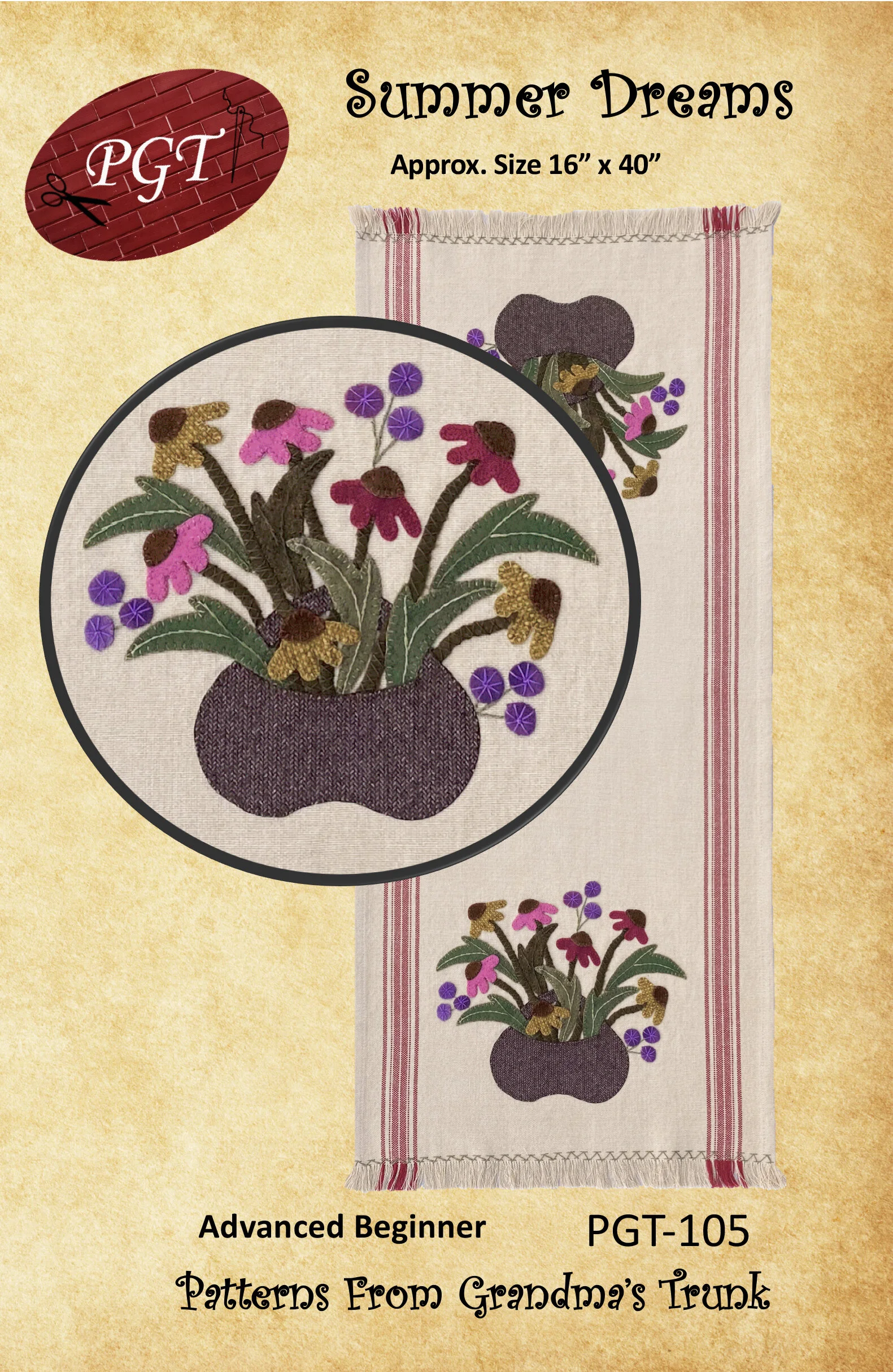 Summer Dreams Table Runner Pattern (Paper Copy)