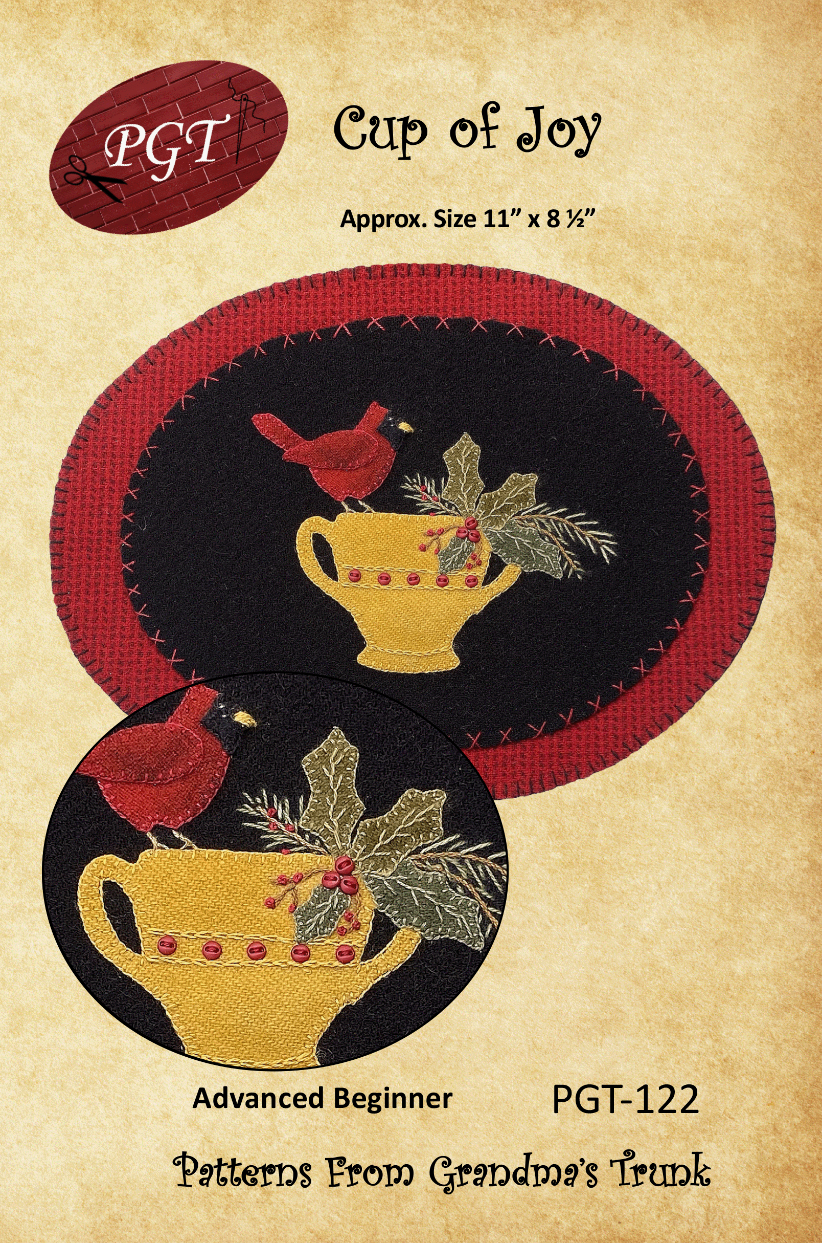 Cup of Joy Table Mat Kit with Pattern