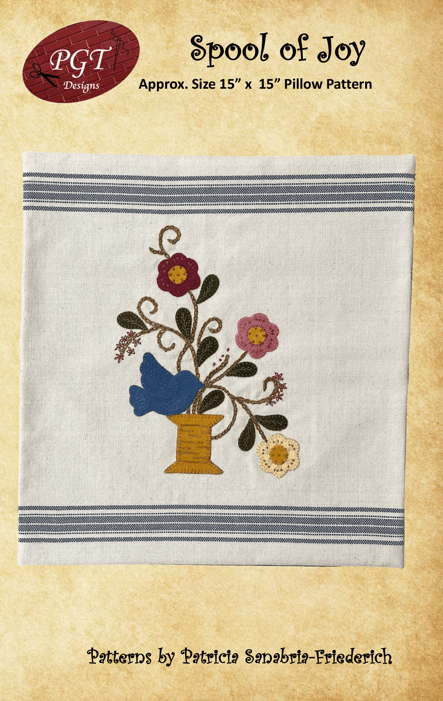 Spool of Joy Pillow Pattern PDF