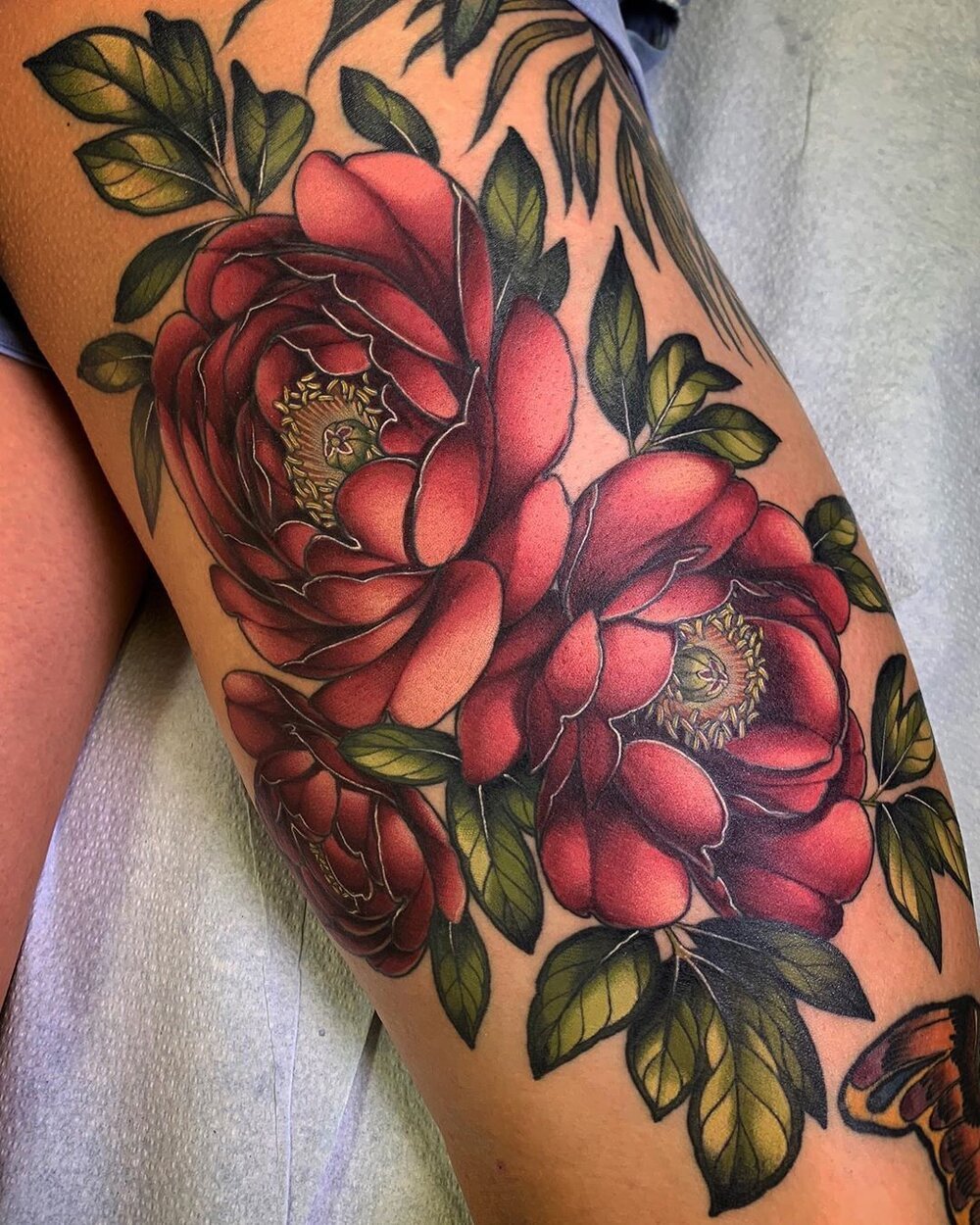 lotus flower side neck tattoo｜TikTok Search