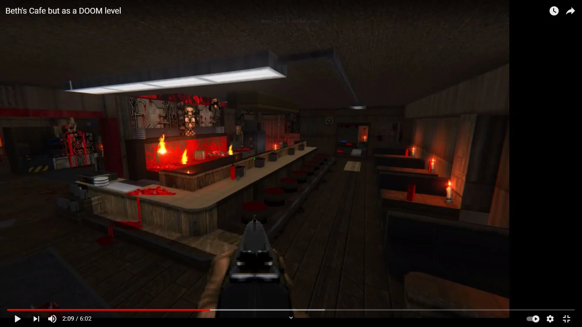 BETH'S CAFE but as a DOOM level