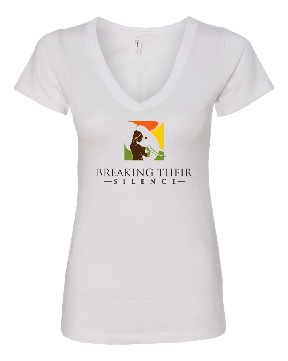 Large Logo V-Neck T-Shirt