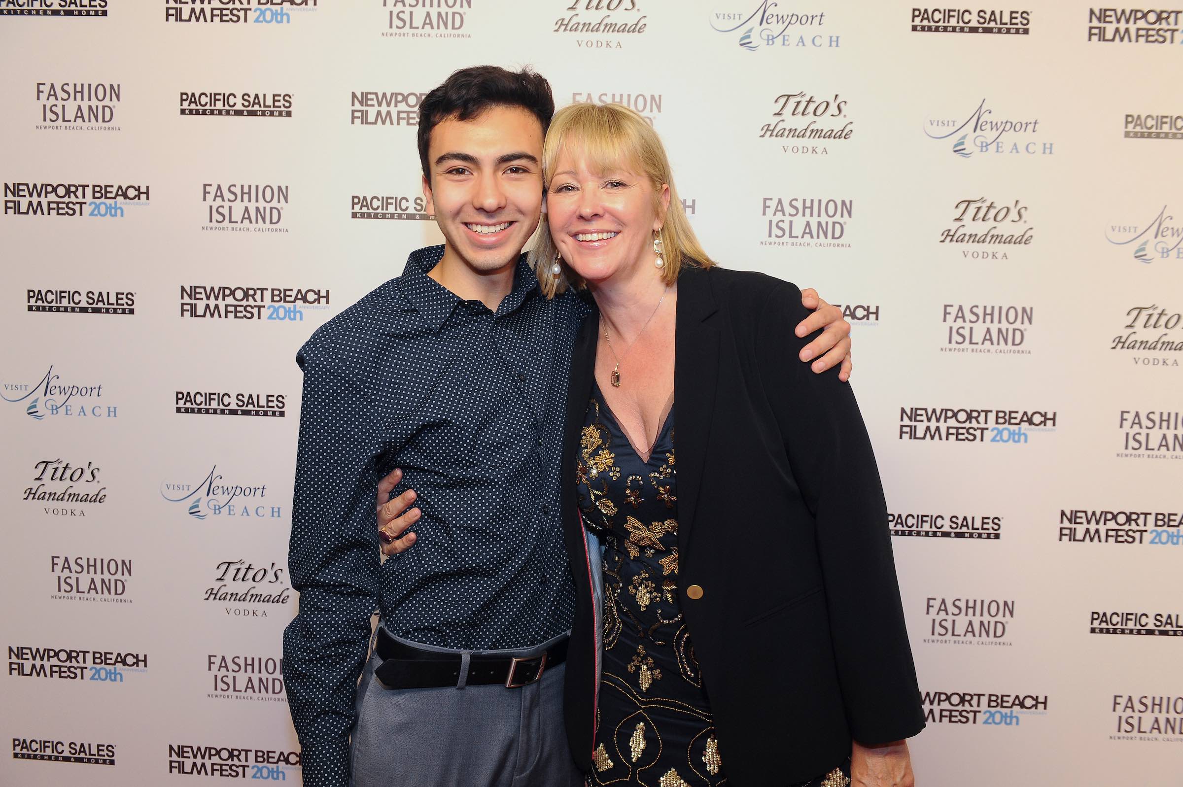 Editor, Felipe Vargas and Director/Producer/Writer Kerry David at the World Premiere