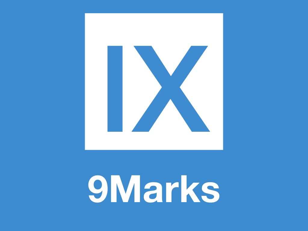 9Marks From www.9marks.org : "9Marks exists to equip church leaders with a biblical vision and practical resources for displaying God’s glory to the nations through healthy churches."