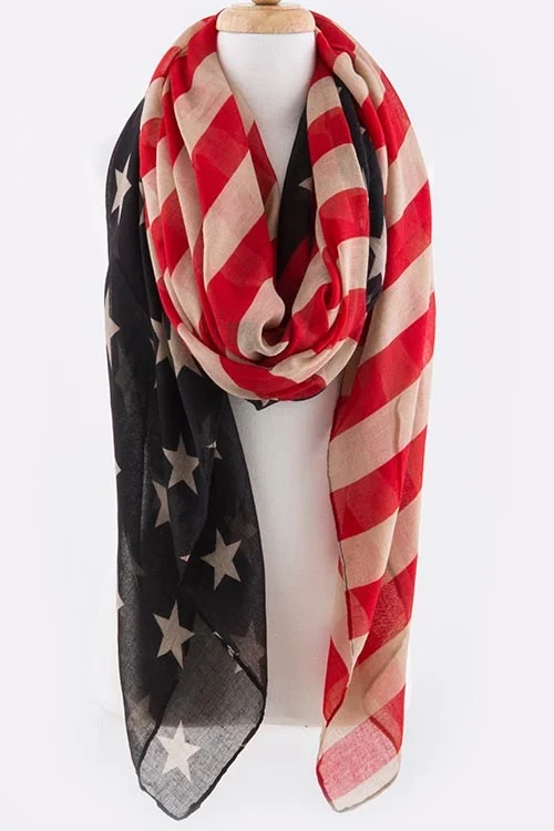 American Flag Scarf