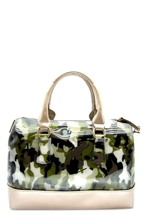 Clear Camo Satchel