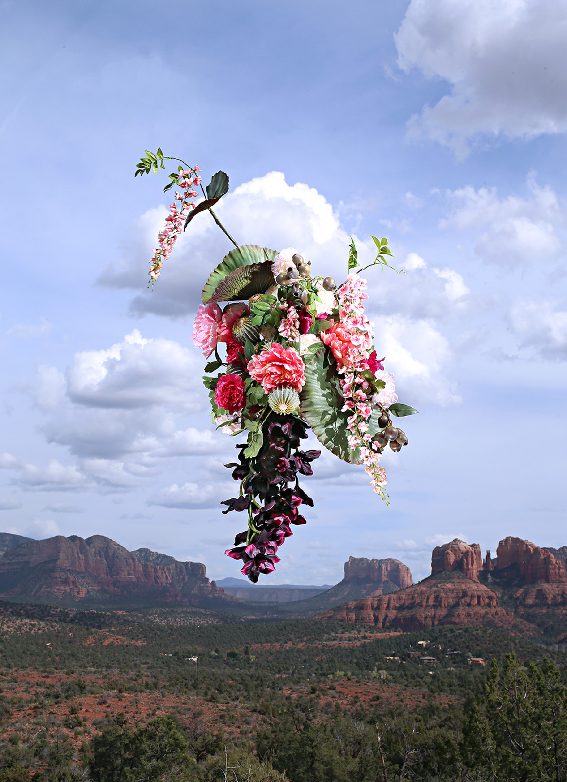 BENJY RUSSELL Altar 34°50'12.9_N 111°49'18.3_W (Dying played forward and then reverse) , 2016 Archival Inkjet Print 32 x 48" 2AP OF 10