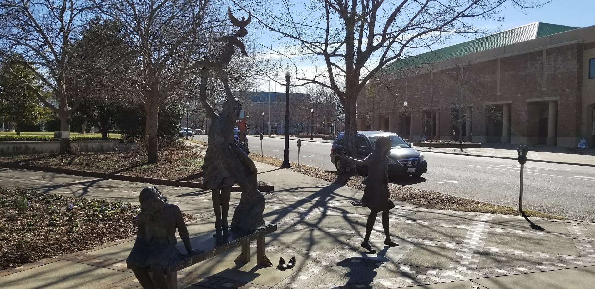 Statue of the four little girls in Ingram Park (Photo: Maui Jones)
