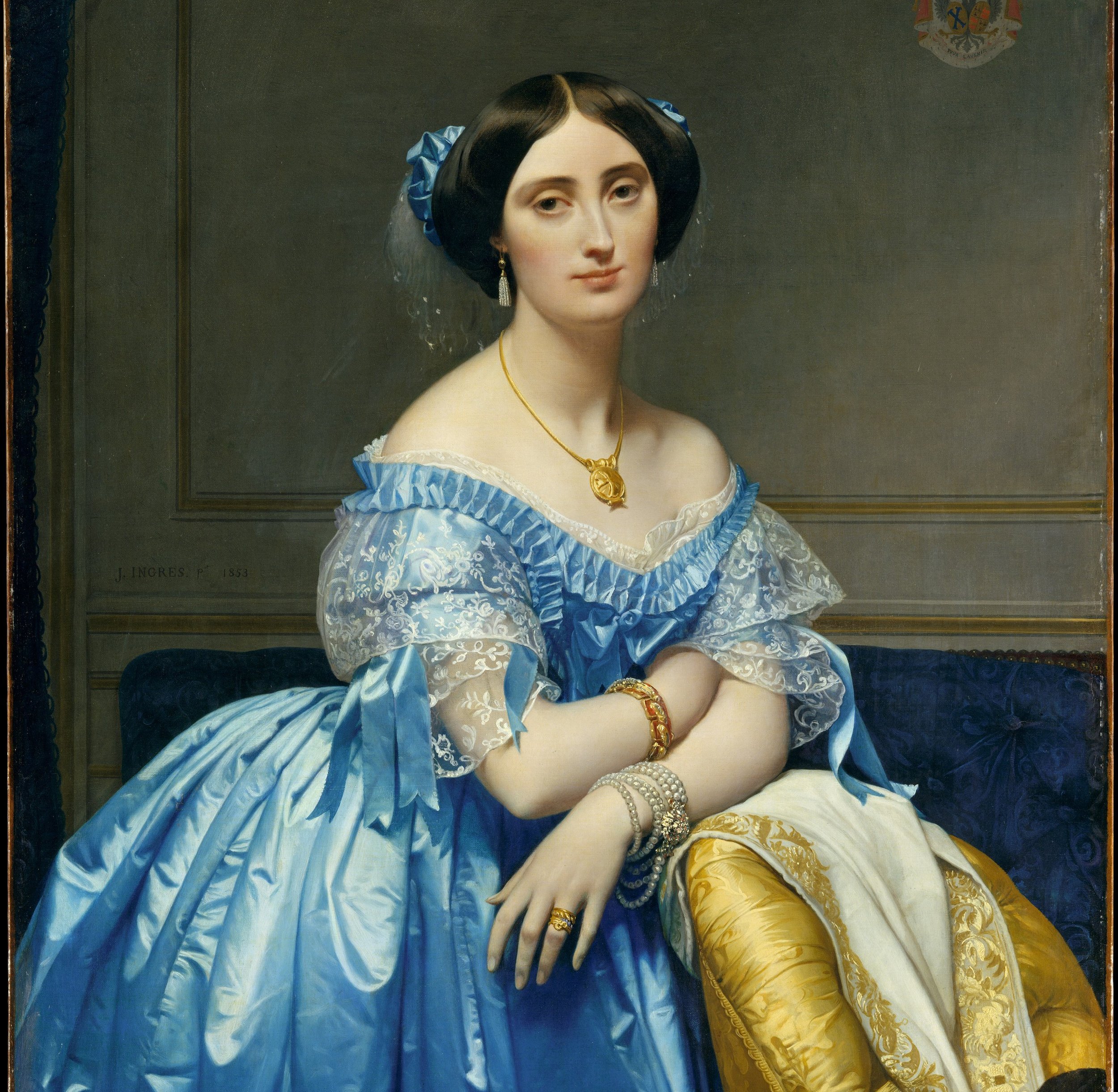 Princesse de Broglie by Jean Auguste Dominique Ingres (1851-53)