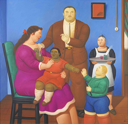 Fernando Botero, A Family , 2010