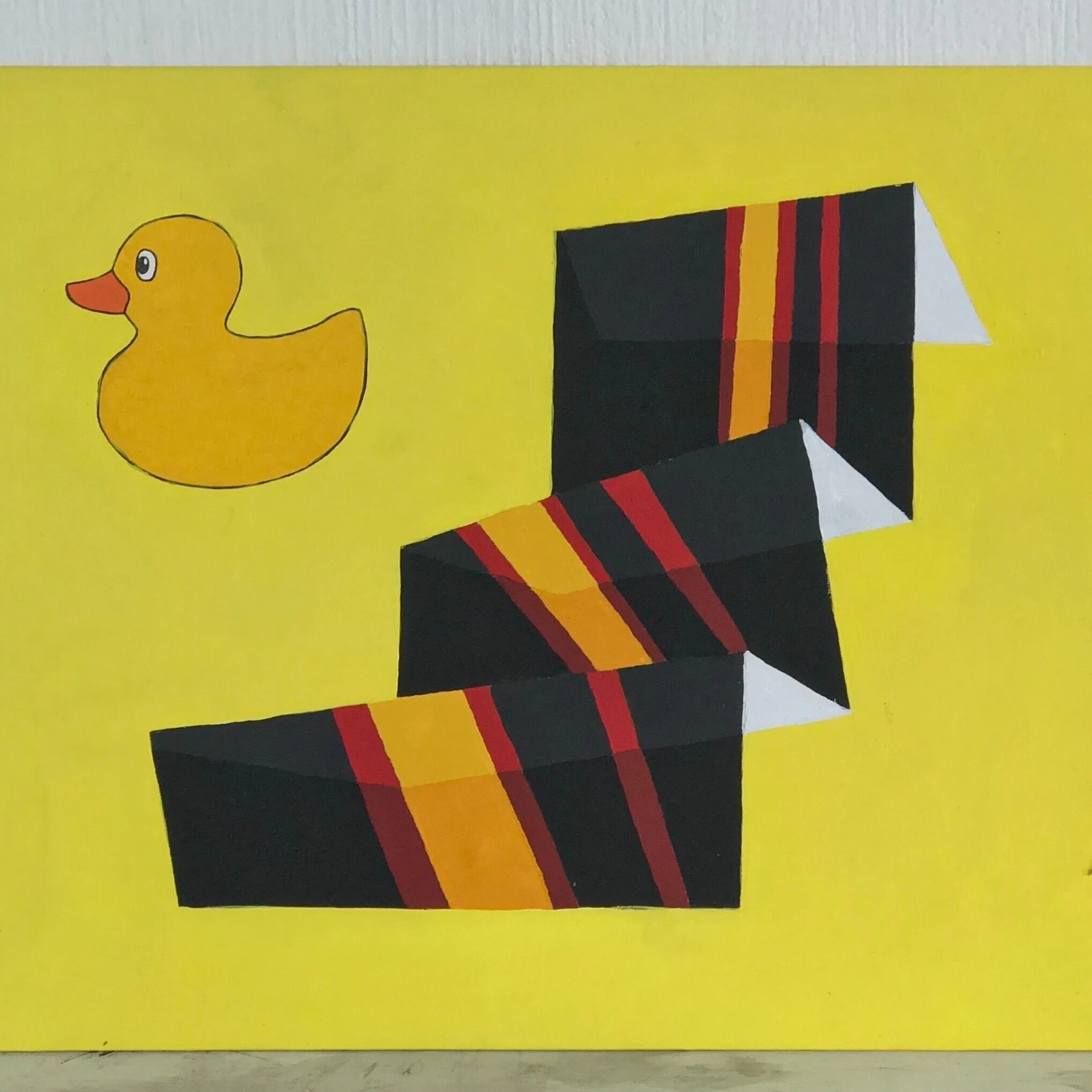 Esvin Alarcón Lam  Arco del cielo látex   ,   serie  Arcos del cielo  , 2019  Acrílico sobre tela 40,6 x 50,8 x 0,4 cm Herlitzka + Faria